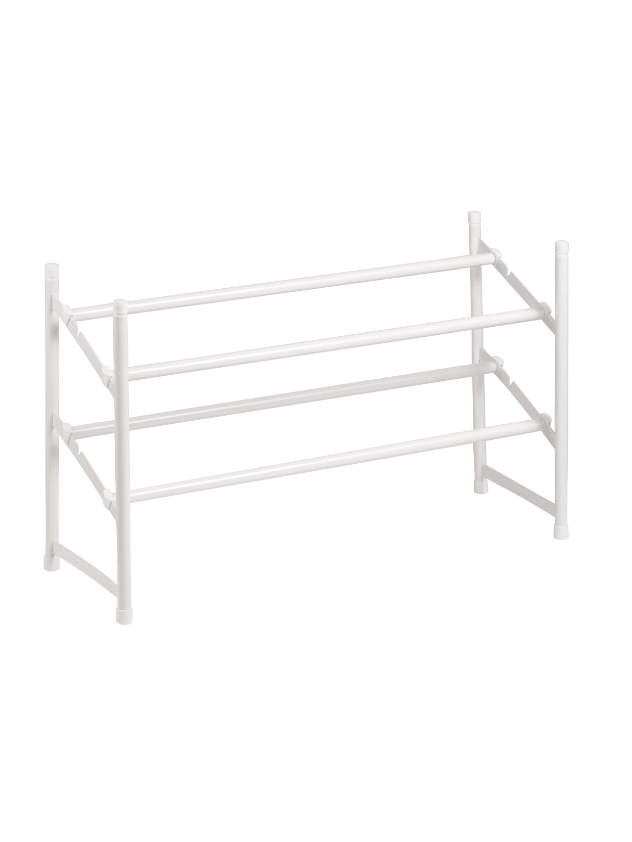 expandable stackable shoe rack on Honey Can Do Sho 01167 2 Tier Expandable Stackable Shoe Rack White 2 Tiers 9 1 Height X 44 Width15 1 Length Expandable Stackable Rust Resistant Sturdy White Steel Office Depot
