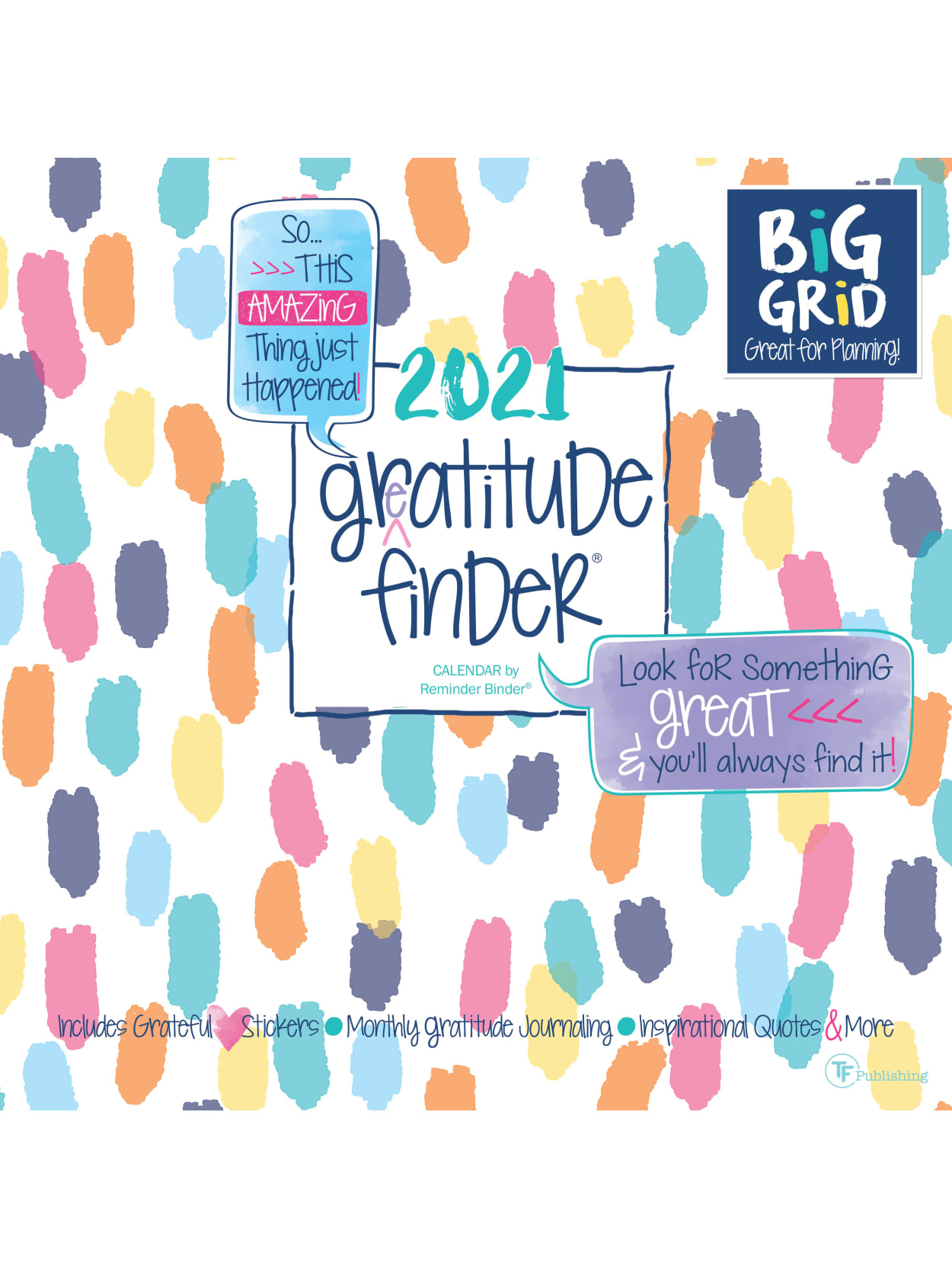 Gratitude Finder Monthly Wall Calendar 2021 Office Depot