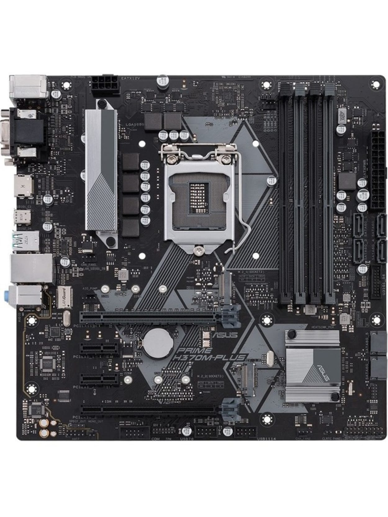 Asus Prime H370m Pluscsm Desktop Motherboard Intel Chipset Socket H4 Lga 1151 64 Gb Ddr4 Sdram Maximum Ram Udimm Dimm 4 X Memory Slots Gigabit Ethernet 5 X Usb 3 1 Port Hdmi