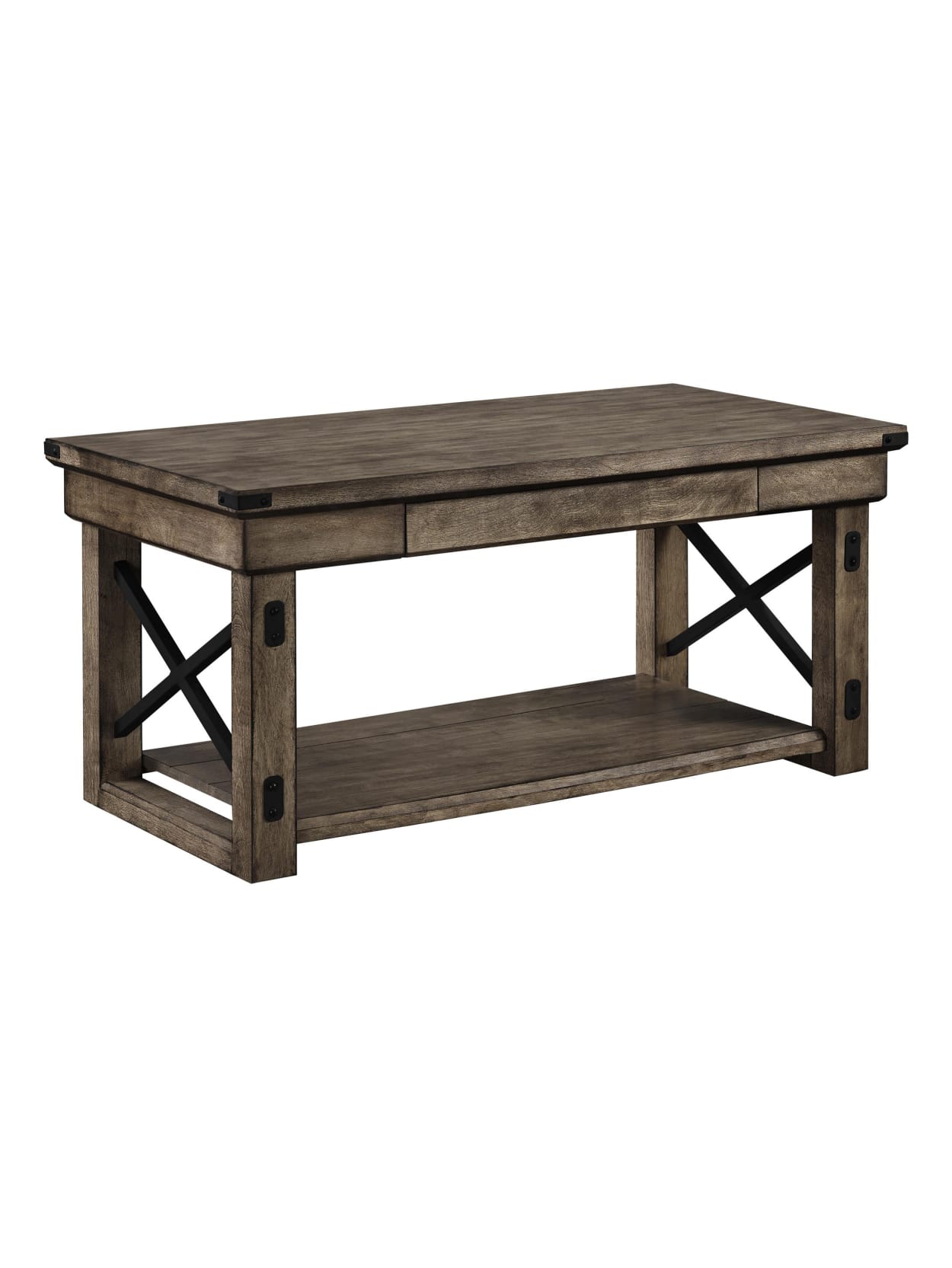 Ameriwood Home Wildwood Coffee Table Rectangular Rustic Gray Office Depot