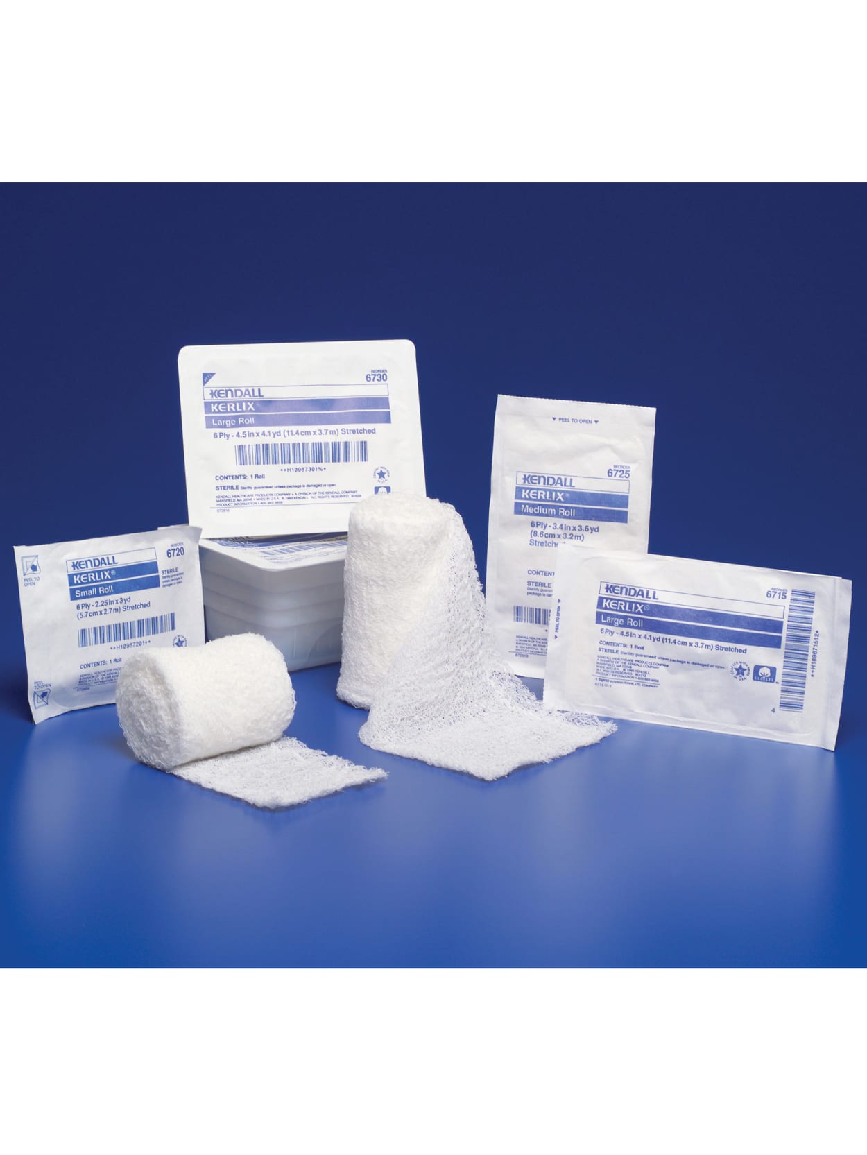Covidien Kerlix Gauze Bandage Rolls Non Sterile Large 4 12 X 4 1 Yd 6 Ply Dispenser Pack Of 12 Office Depot