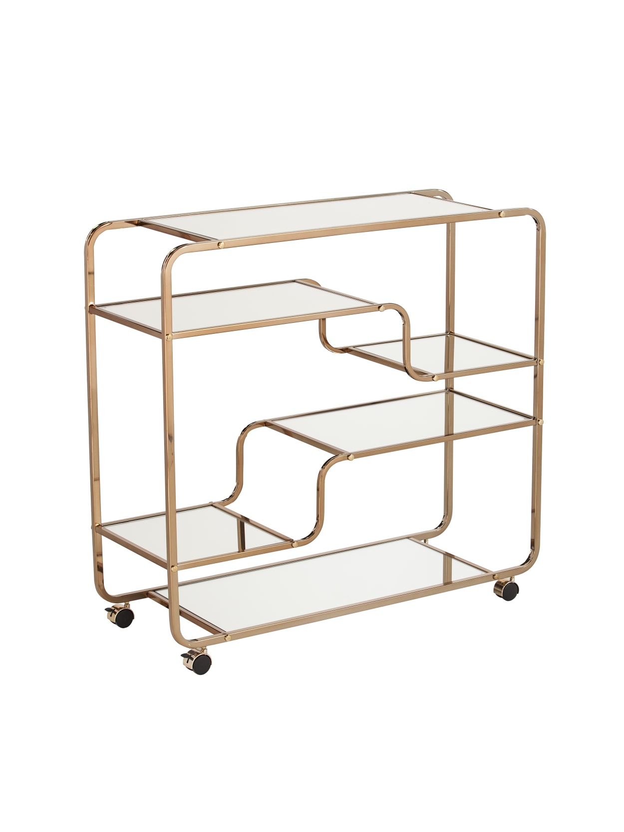 Southern Enterprises Maylynn Cart Champagne Office Depot