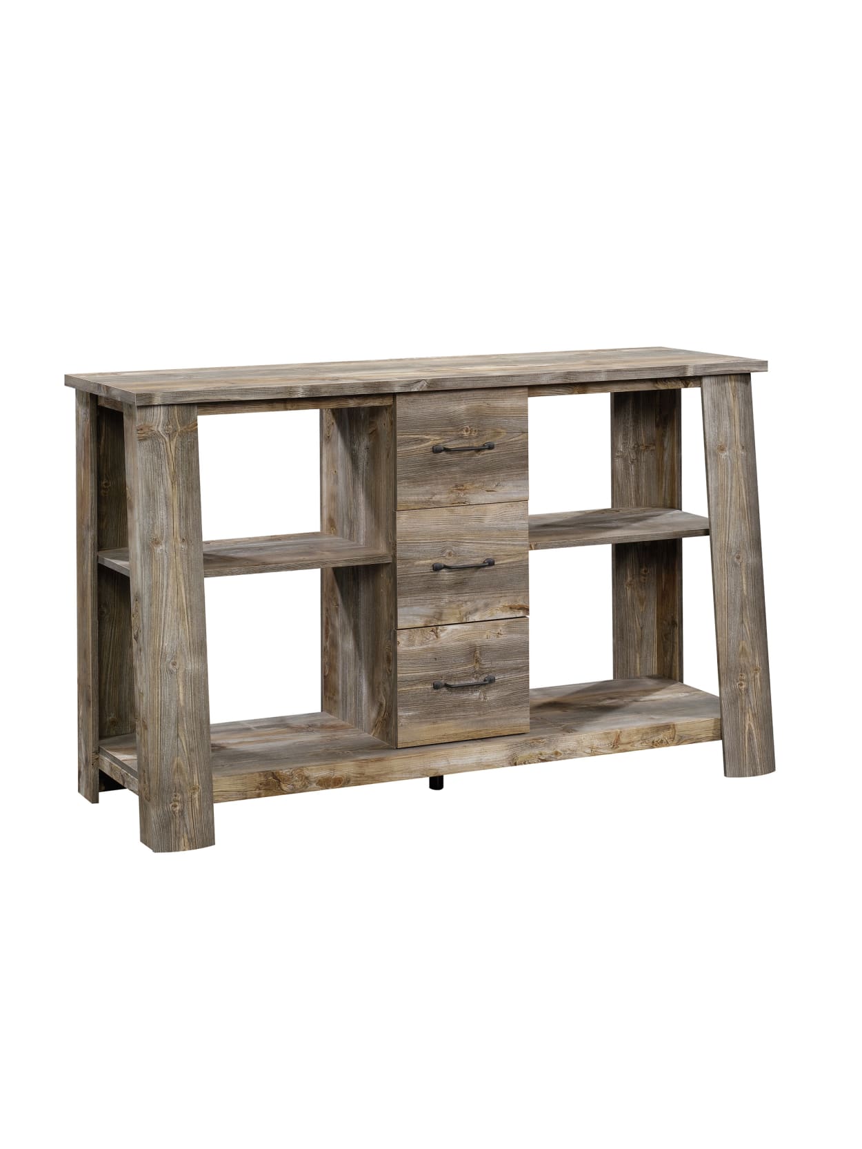Sauder Boone Mountain Credenza For 60 Tvs 35 34 H X 59 W X 18 38 D Rustic Cedar Office Depot