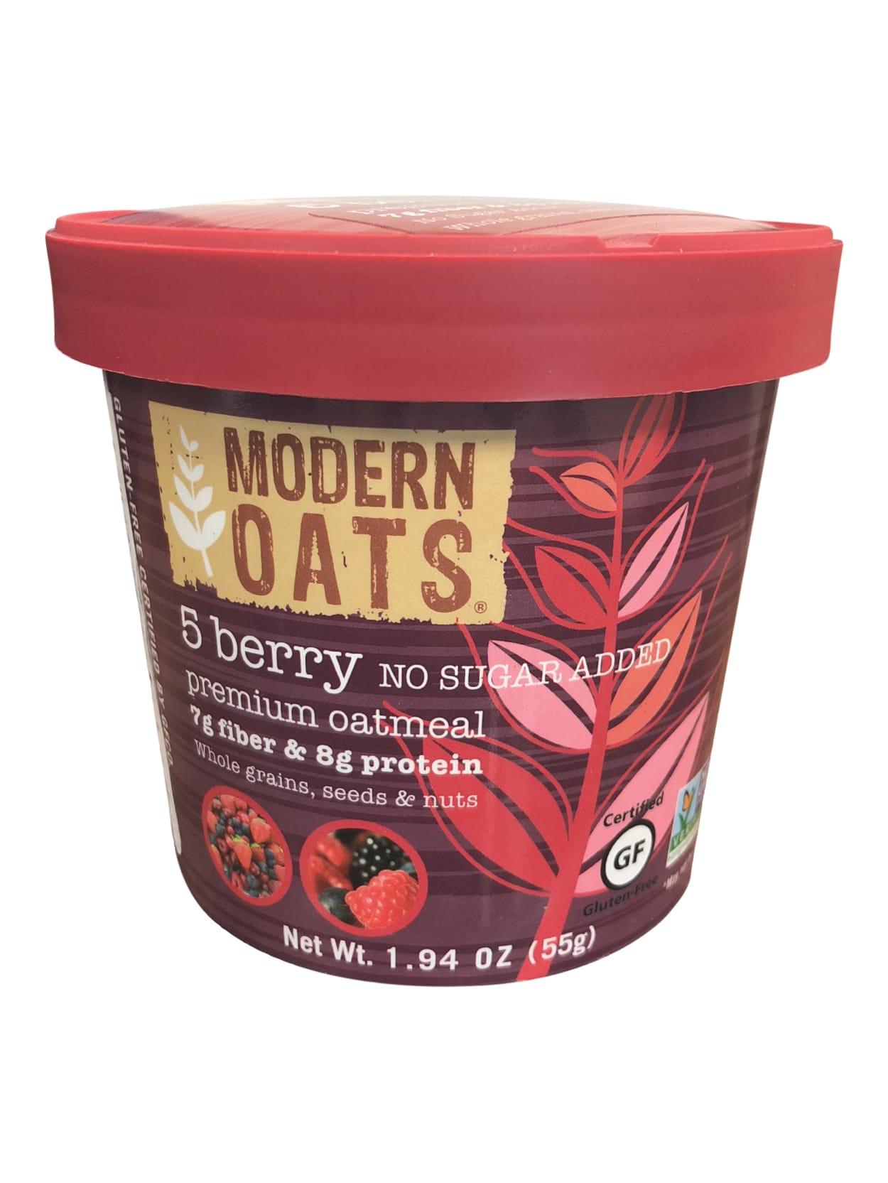 Modern Oats Premium Oatmeal Cups 5 Berry No Sugar Added 1 94 Oz