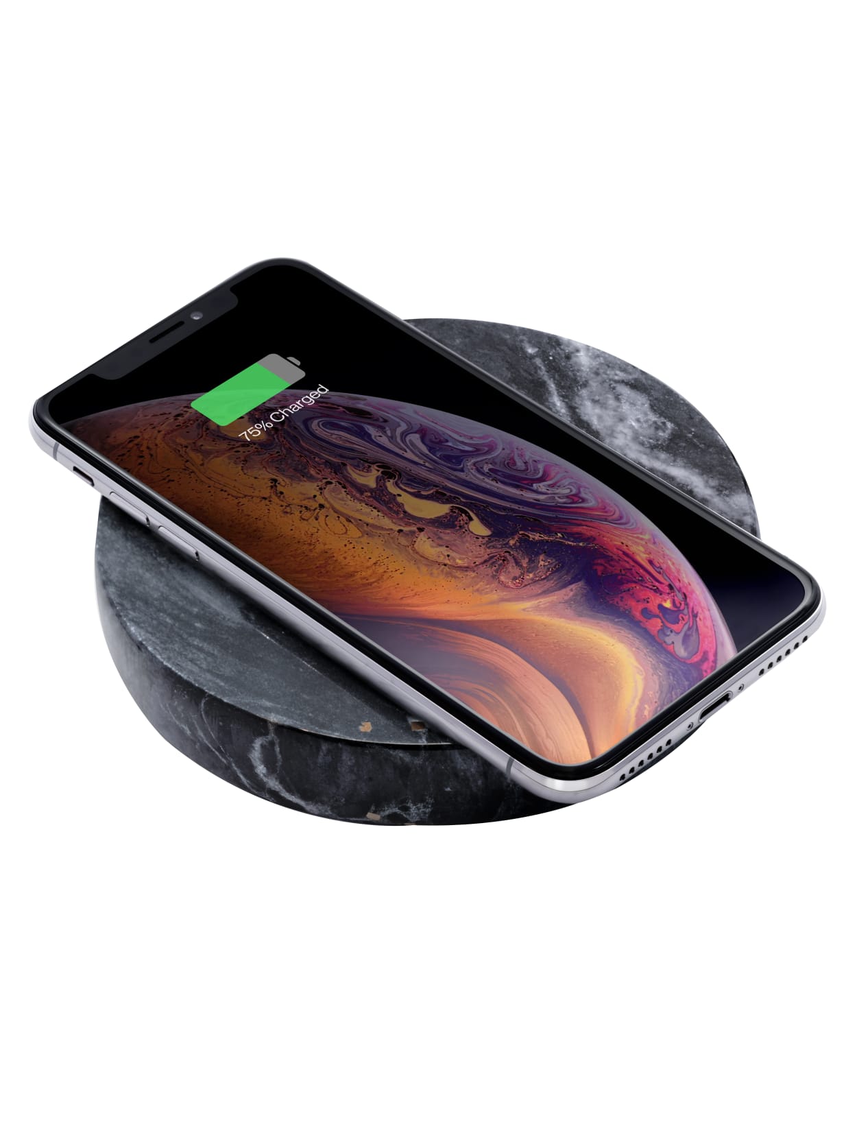 Eggtronic Marble Charging Pad 10w Black Office Depot