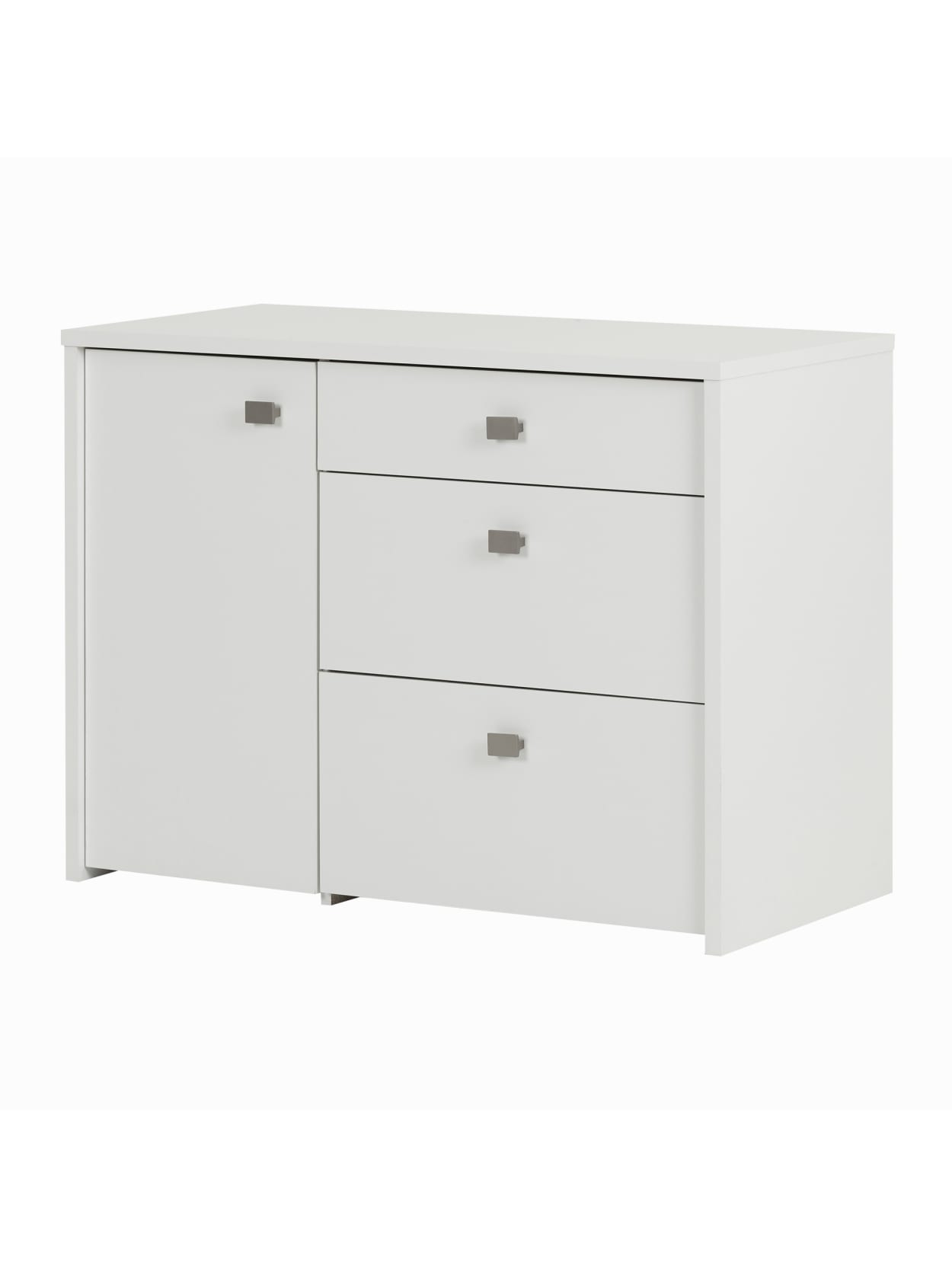 drawer unit on South Shore Interface Storage Unit 3 Drawers Pure White Office Depot