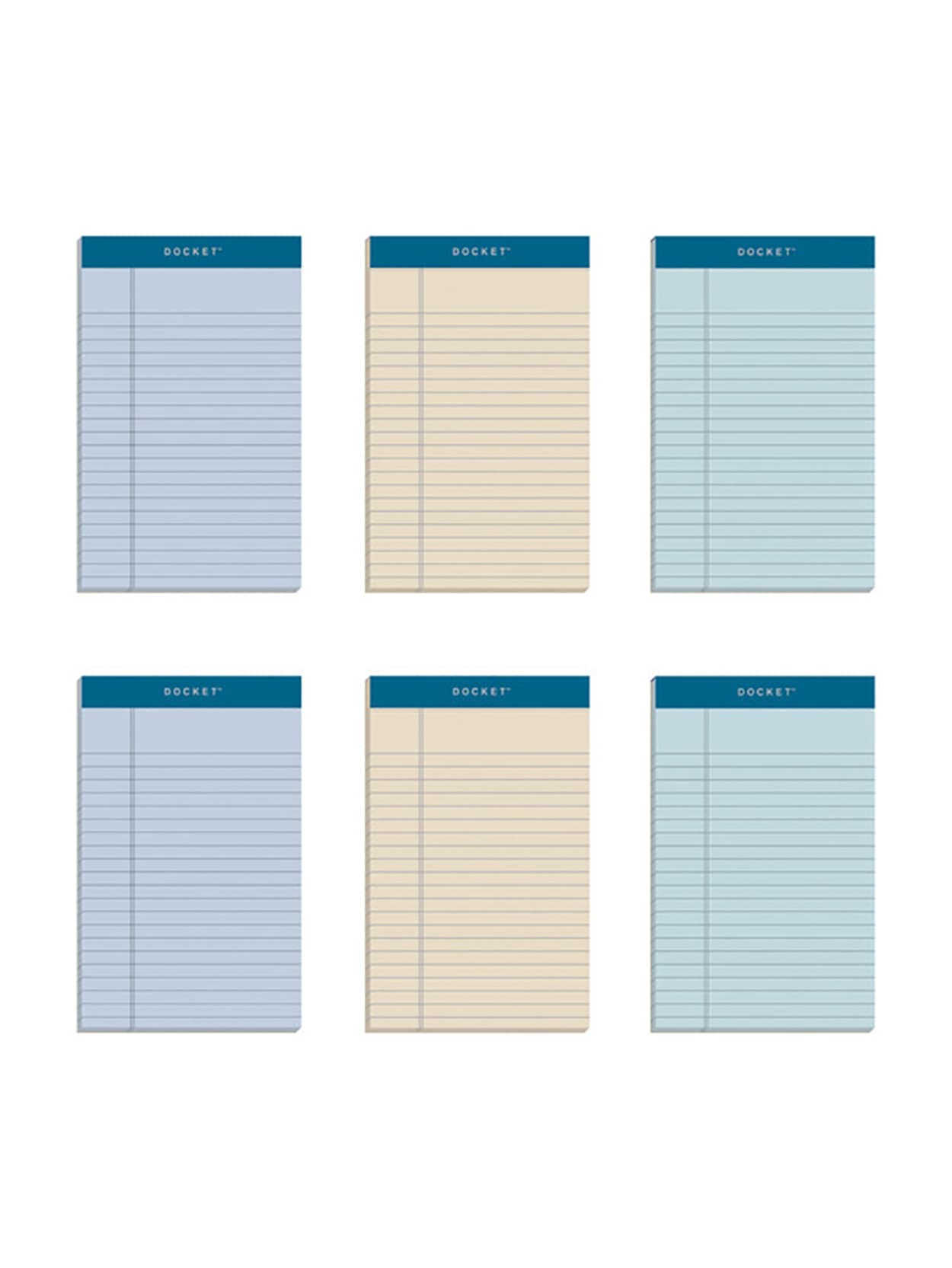 Tops Prism Color Writing Pads 5 X 8 100percent Recycled Legal Ruled 50 Sheets Assorted Colors Pack Of 6 Pads Office Depot
