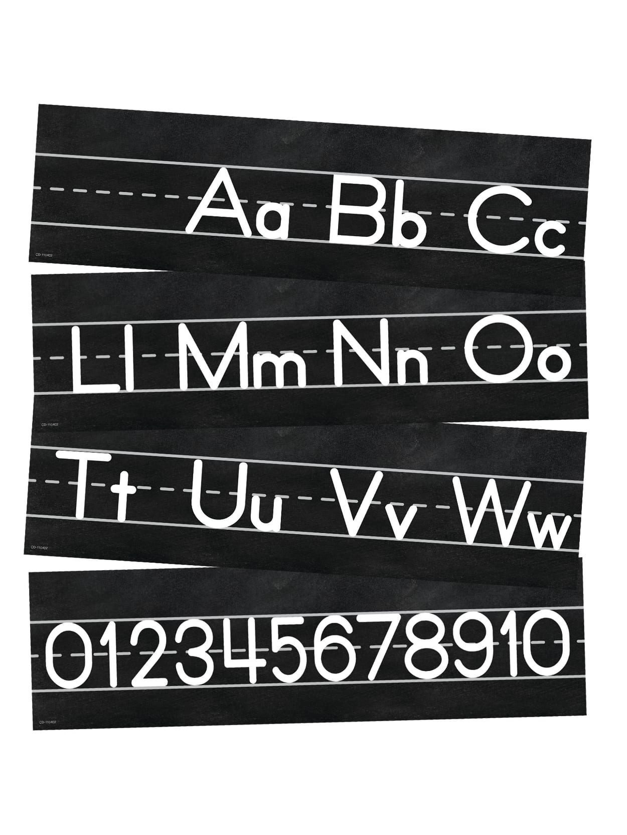 Schoolgirl Style Mini Bulletin Board Set Industrial Chic Alphabet