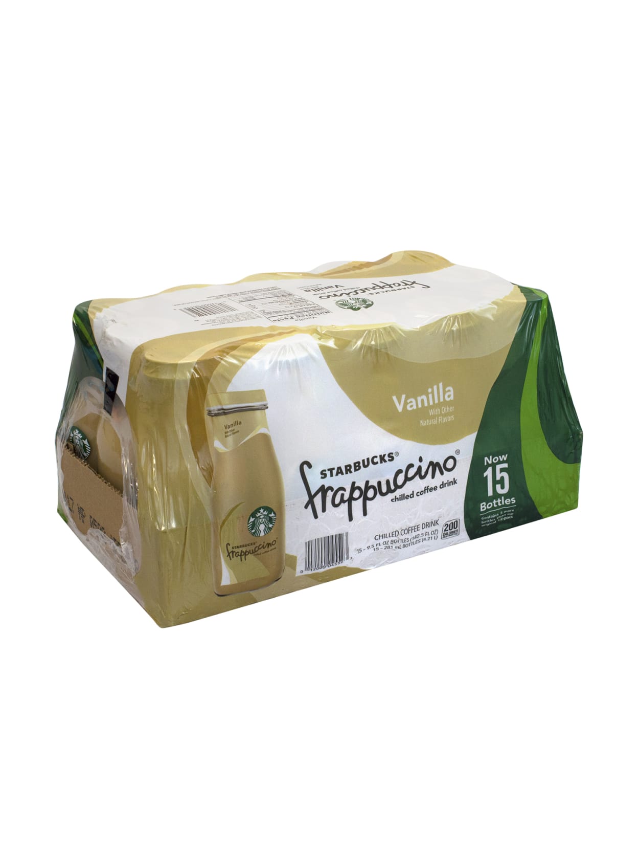 Starbucks Coffee Drinks Vanilla Frappuccino 9 5 Oz Case Of 15 Bottles Office Depot