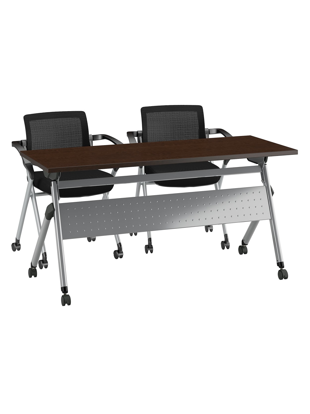 Bush Business Furniture 60 W X 24 D Folding Training Table With Set Of 2 Folding Chairs Mocha Cherrycool Gray Metallic Standard Delivery Office Depot,Rembrandt Soft Pastels 90 Half Sticks