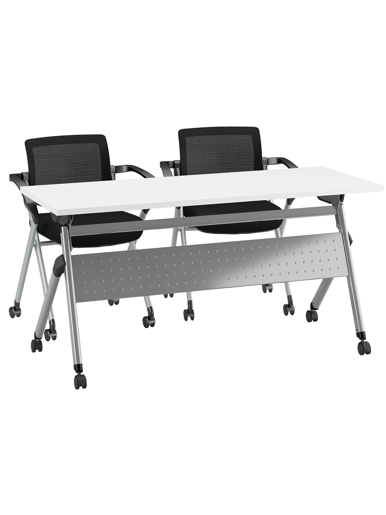 Bush Business Furniture 60 W X 24 D Folding Training Table With Set Of 2 Folding Chairs Whitecool Gray Metallic Standard Delivery Office Depot,Rembrandt Soft Pastels 90 Half Sticks