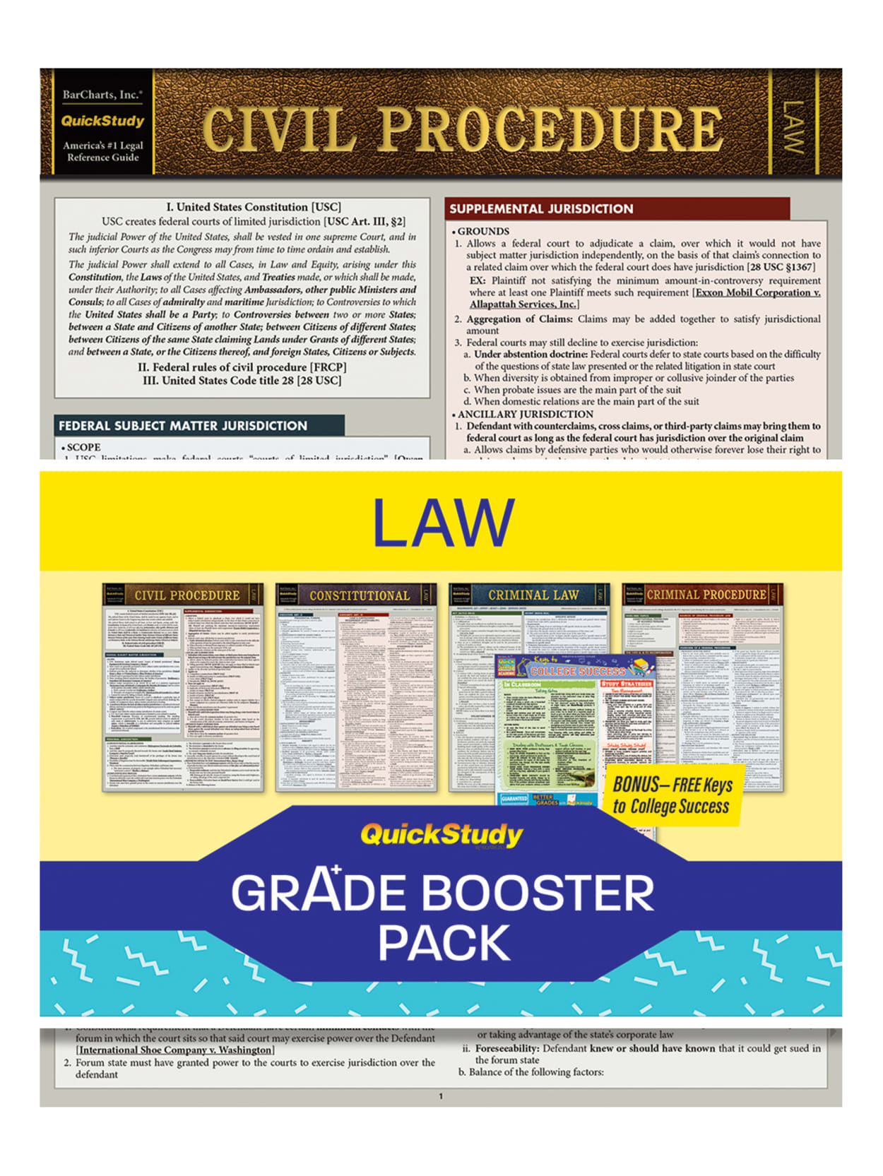 Quickstudy Grade Booster Pack Law Office Depot