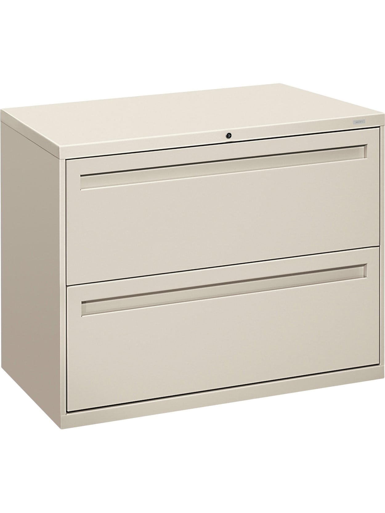 Hon Brigade 700 36 W Lateral 2 Drawer File Cabinet Metal Light Gray Office Depot
