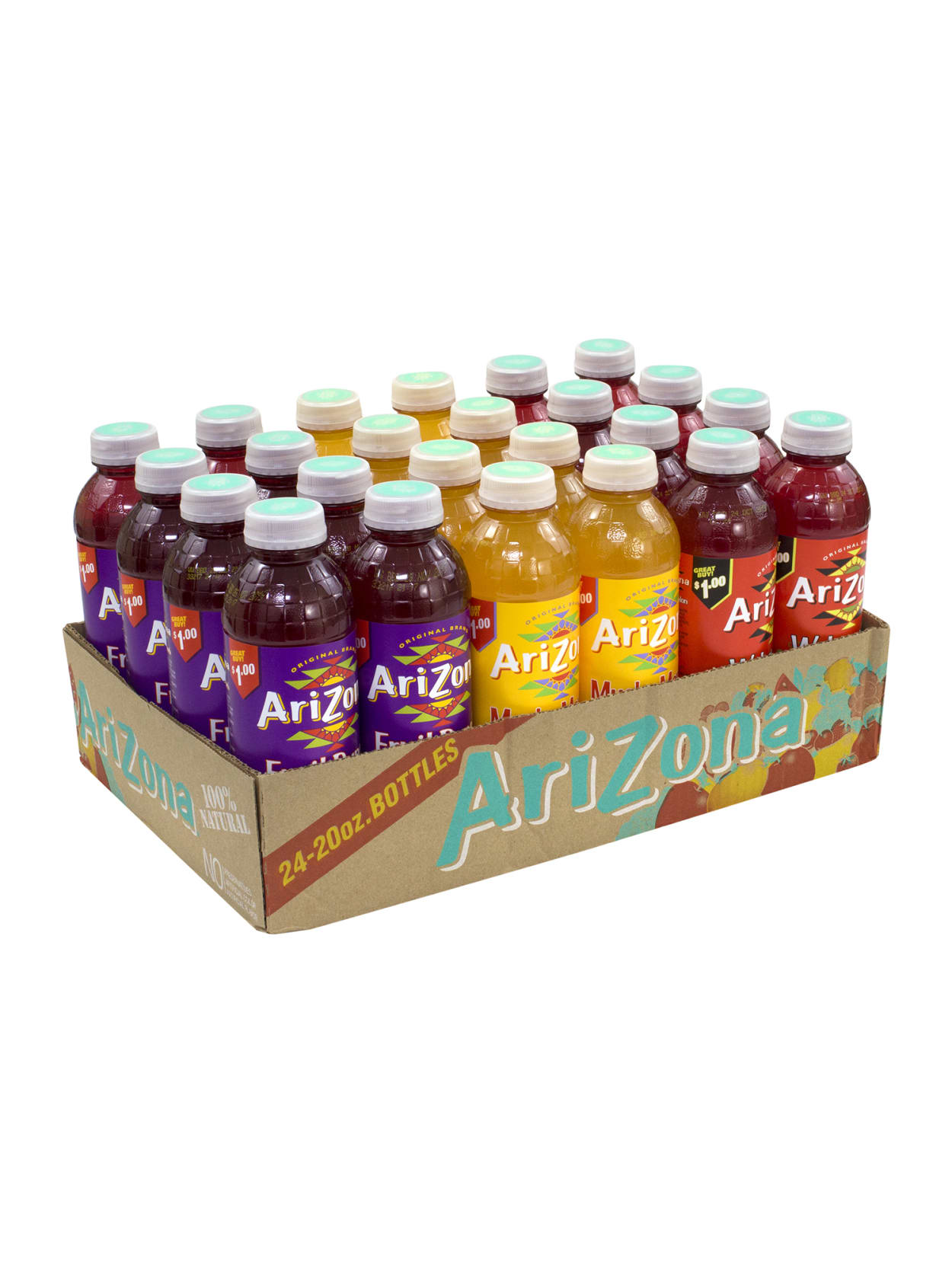 Arizona Juice Variety Pack 20 Oz Pack Of 24 Bottles Office Depot