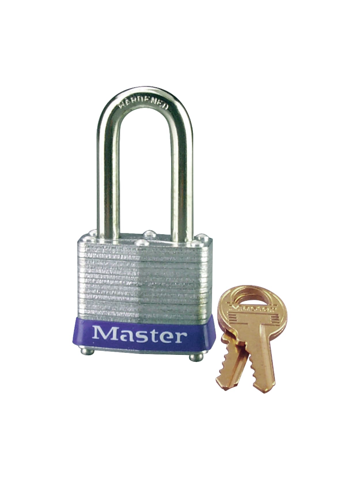 master lock long shackle padlock steel gray office depot