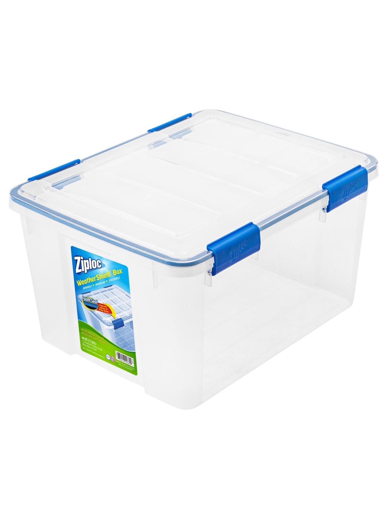 Ziploc Weathertight Storage Box 44 Qt 11 H X 15 45 W X 19 710 D