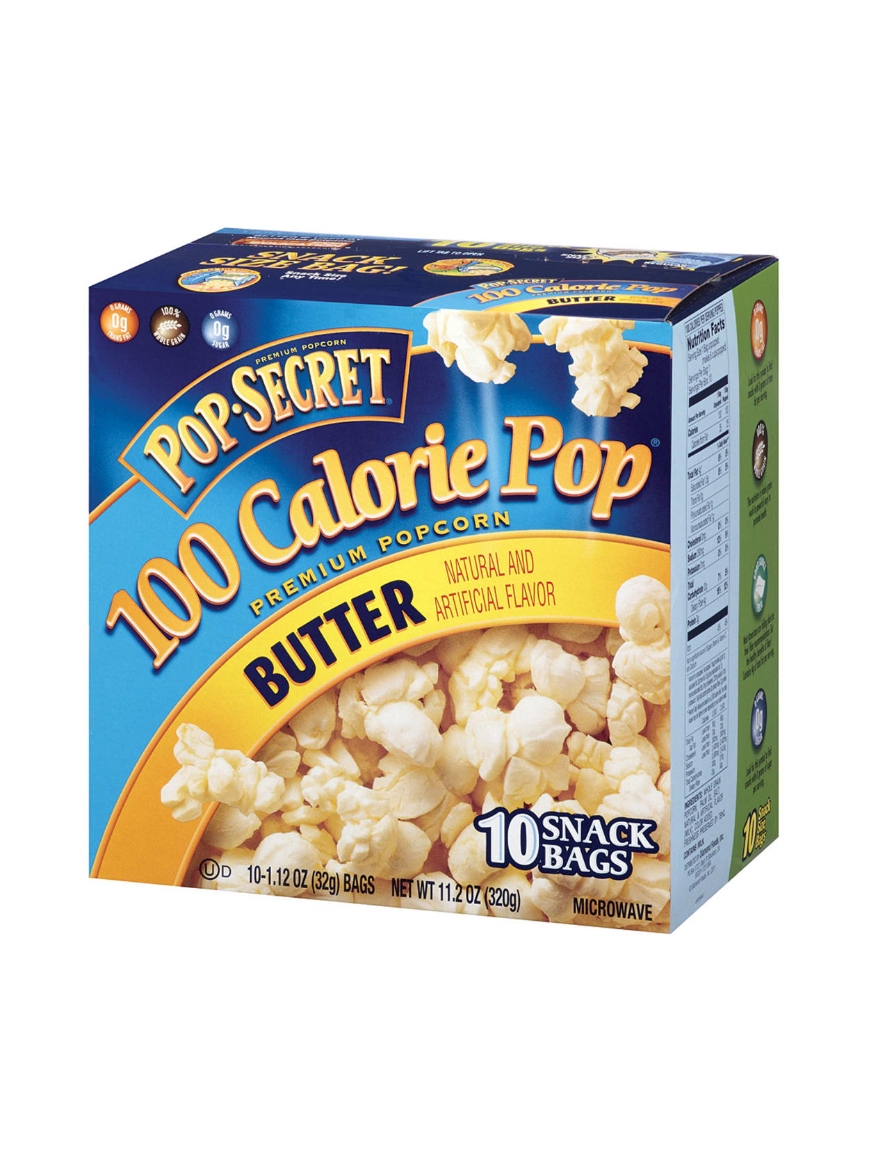 Pop Secret 100 Calorie Popcorn Butter 1 12 Oz Pack Of 10 Office
