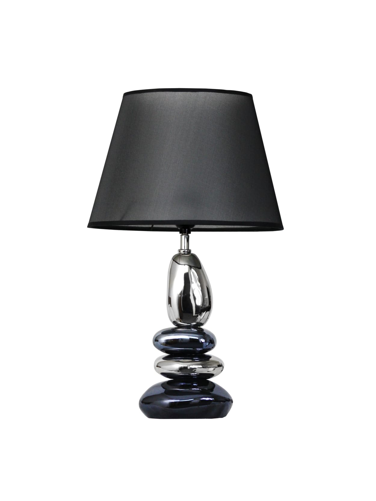 stacked stone table lamp