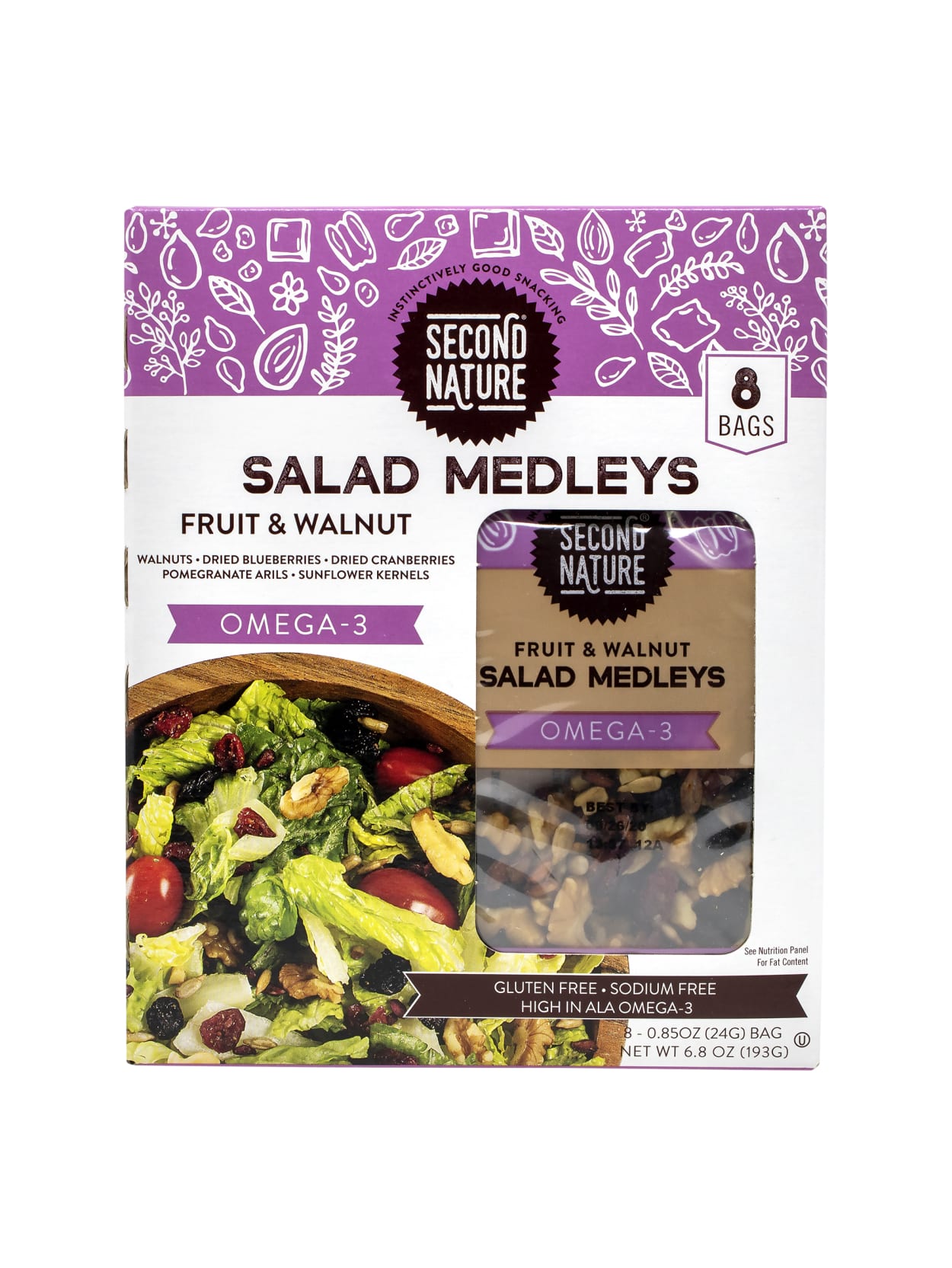 Second Nature Fruitwalnut Salad Medleys Office Depot