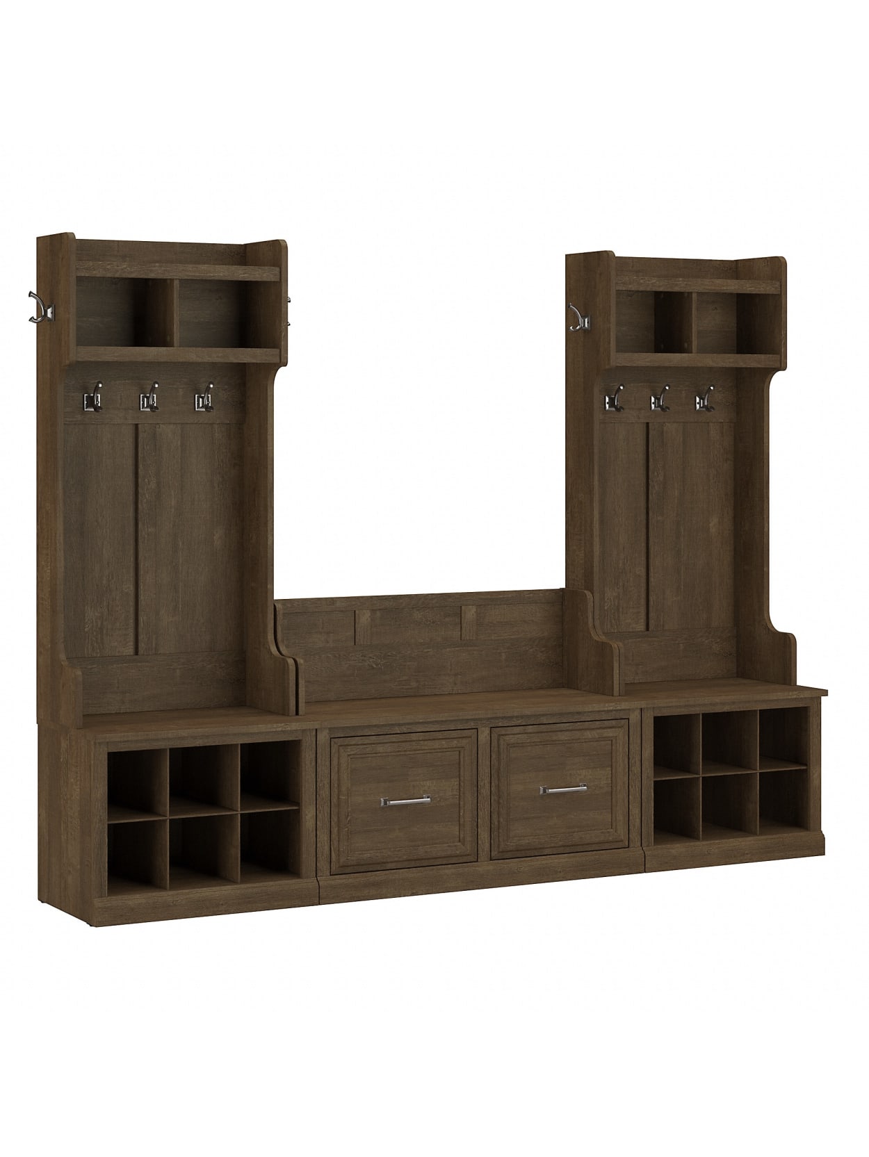 mudroom benches shoe storage on Woodland Hall Treesshoe Bench Brown Office Depot