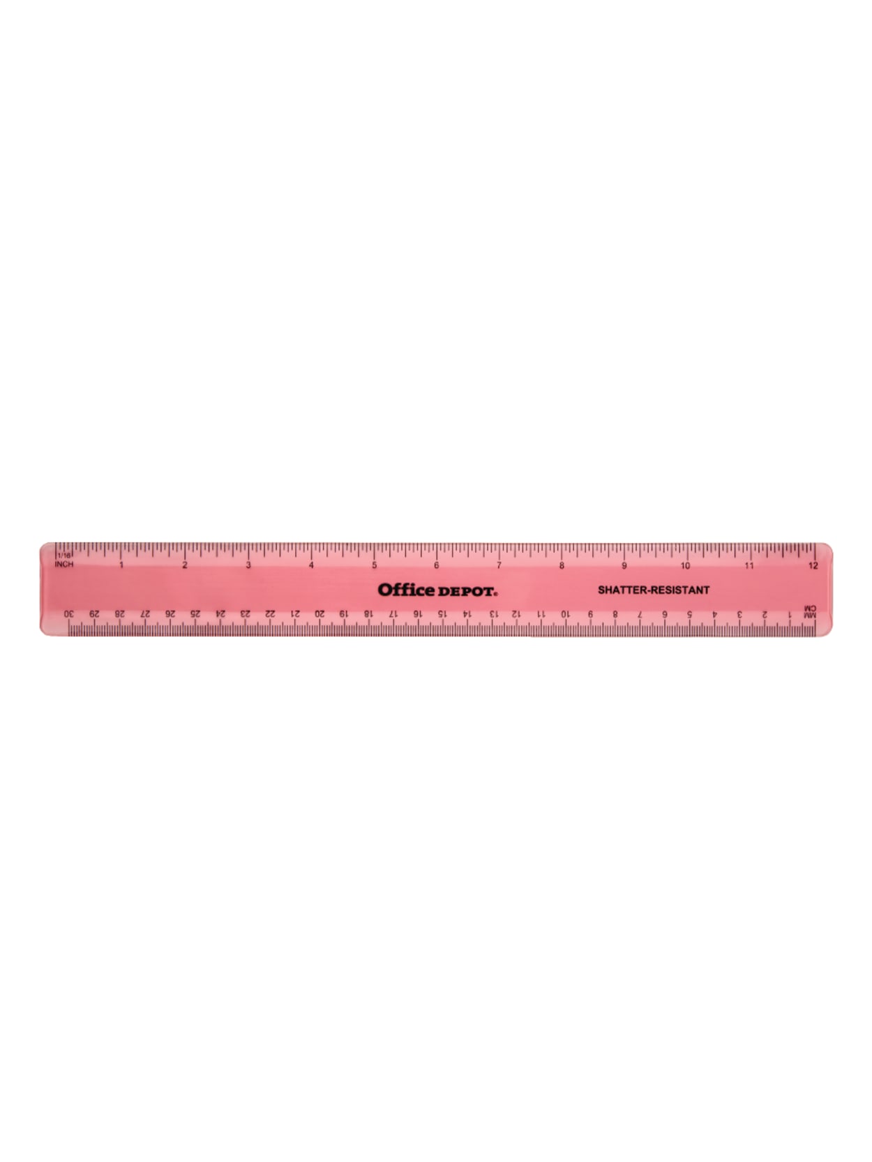 Office Depot Brand Plastic Ruler 12 Assorted Colors No Color Choice Office Depot