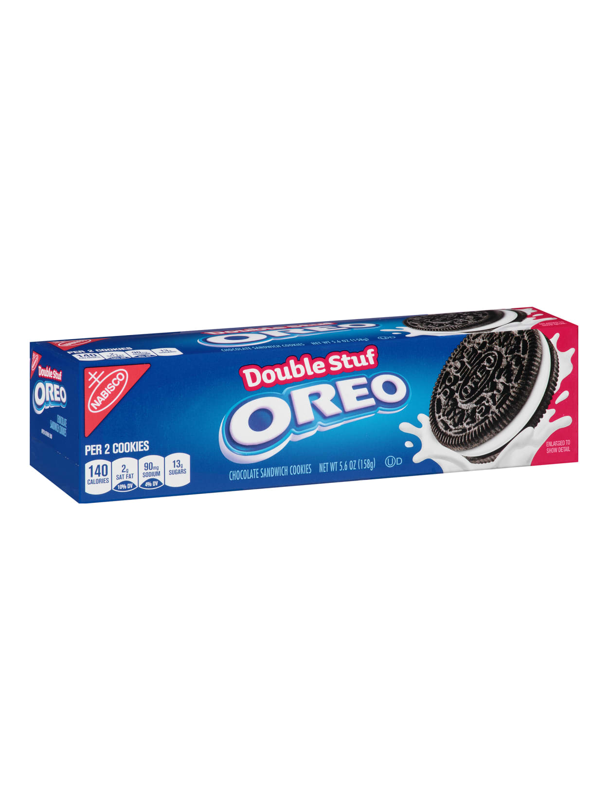 Oreo Double Stuff Chocolate Sandwich Cookies 5 6 Oz Pack Of 12 Cookies Office Depot