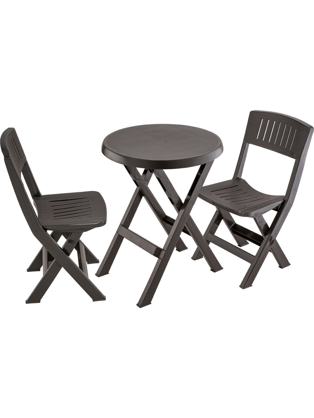 Rimax 3 Piece Breakroomlunch Room Table And Chairs Set Espresso Office Depot