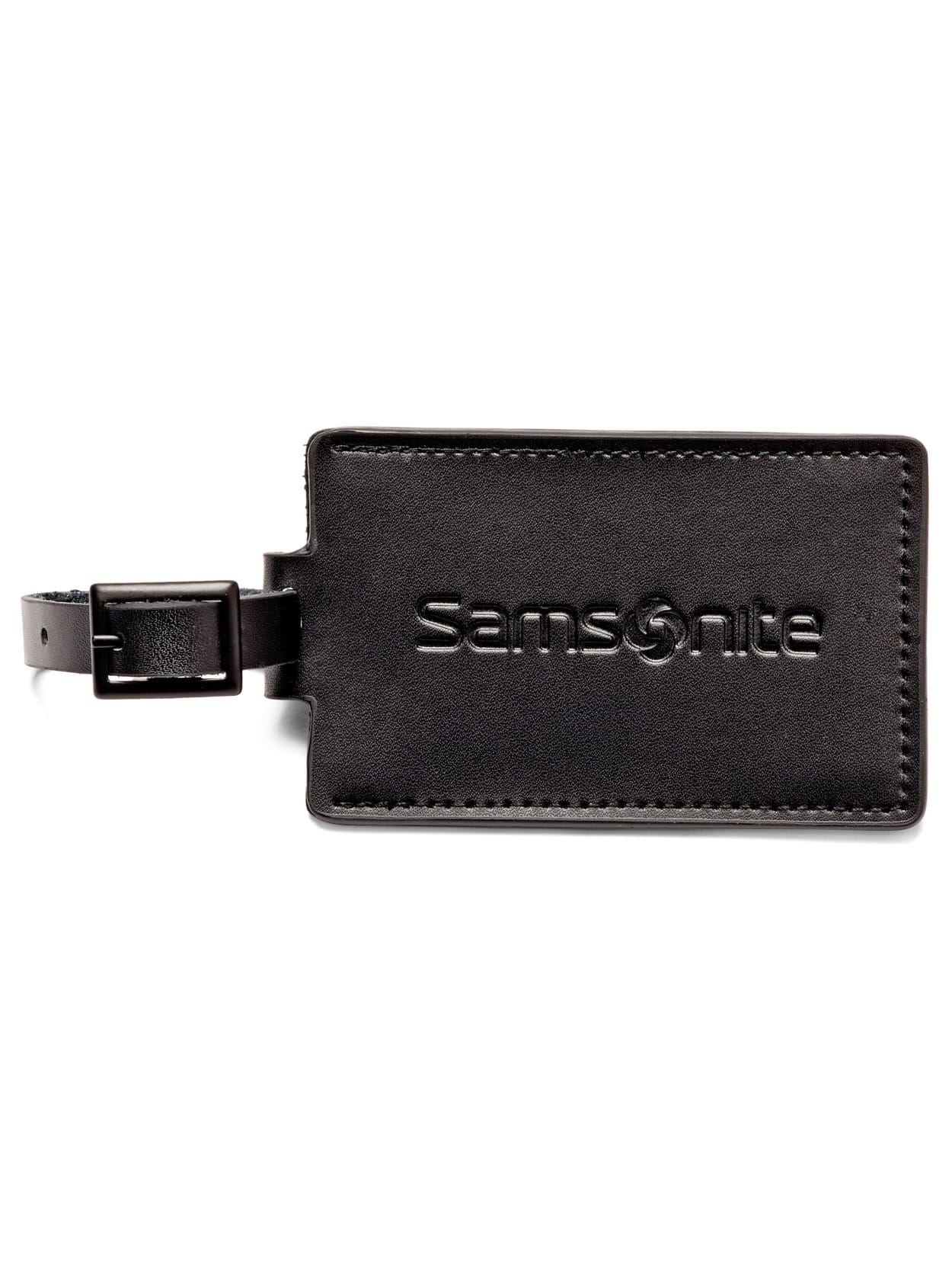 Samsonite Id Tags Leather Black Pack Of 2 Office Depot