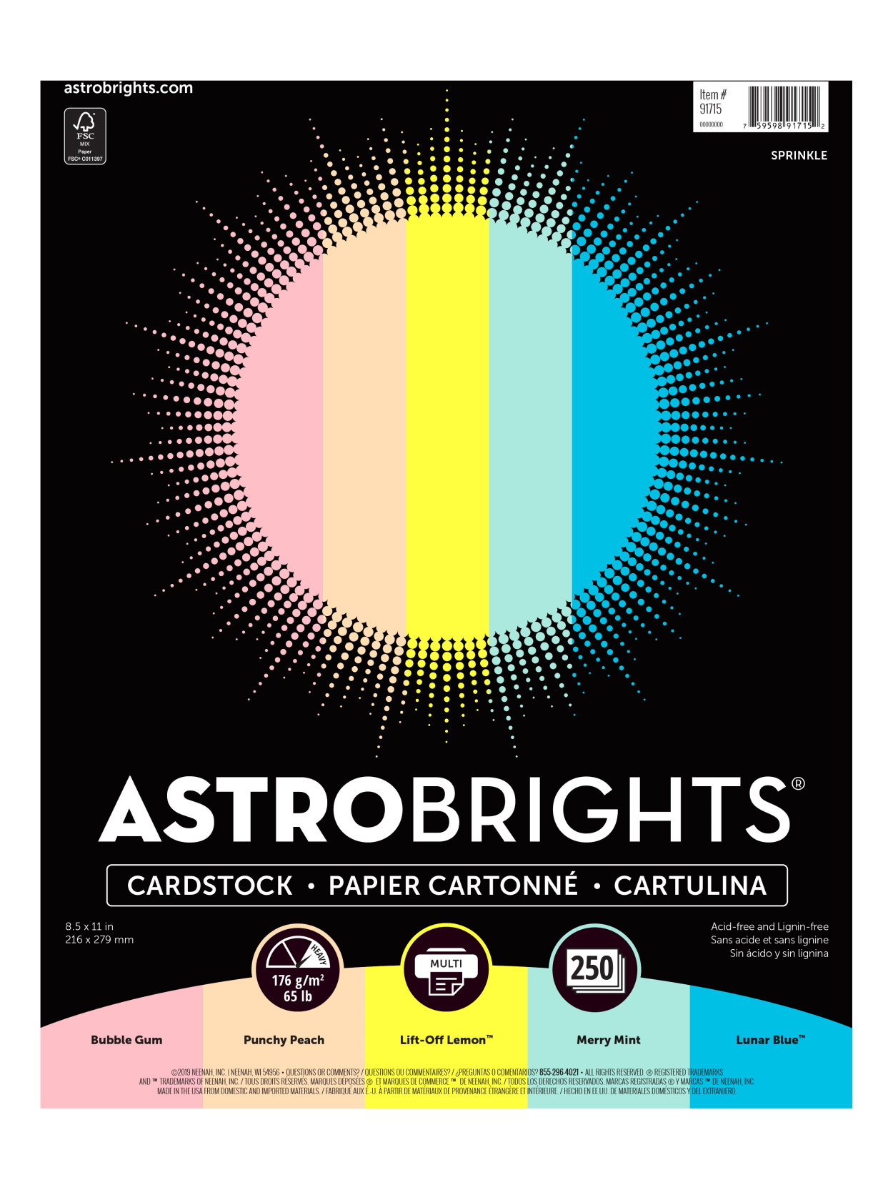 Astrobrights Color Card Stock 250 Sheets Office Depot