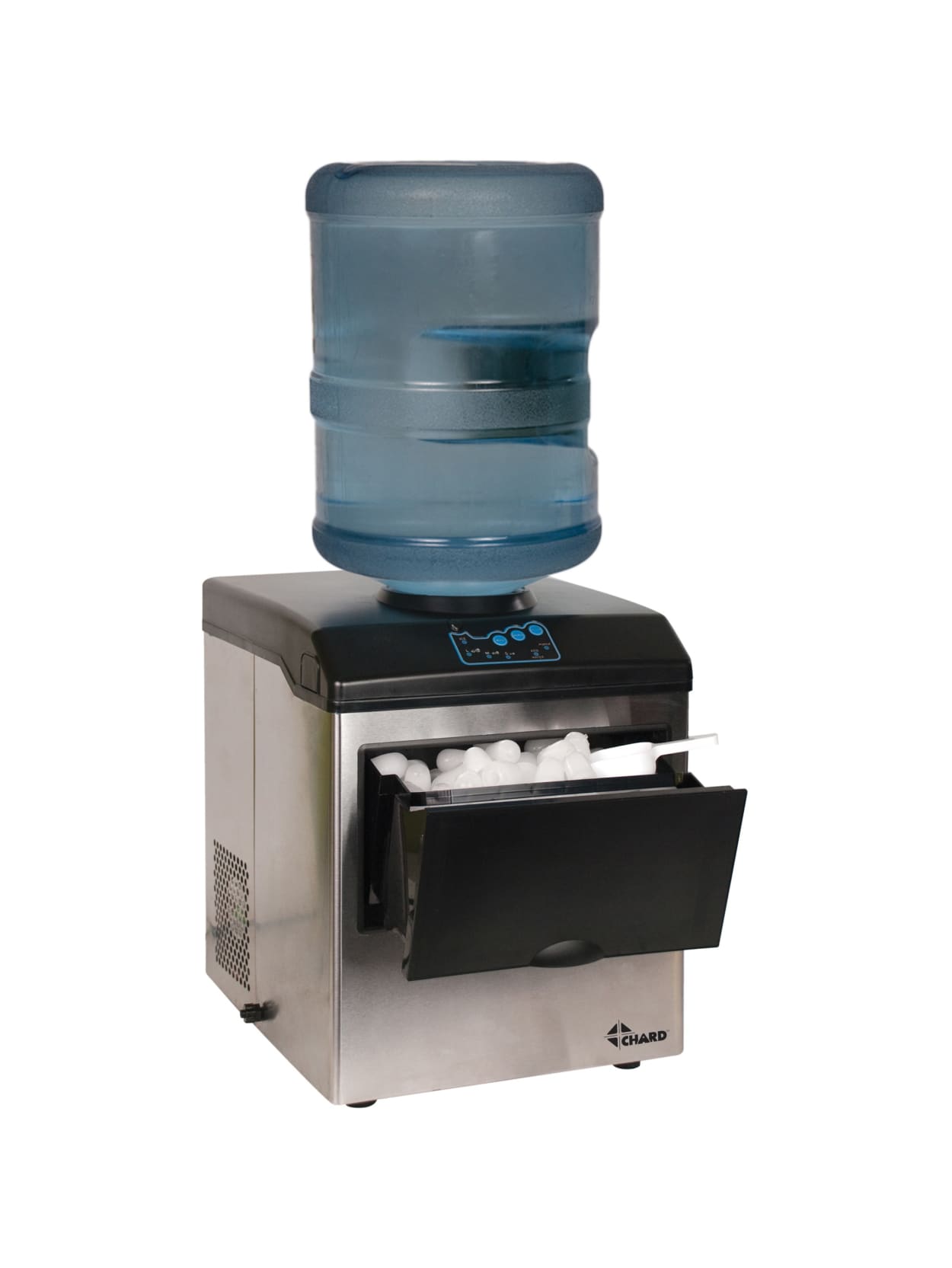 Chard Stainless Steel Ice Maker With Water Dispenser Office Depot