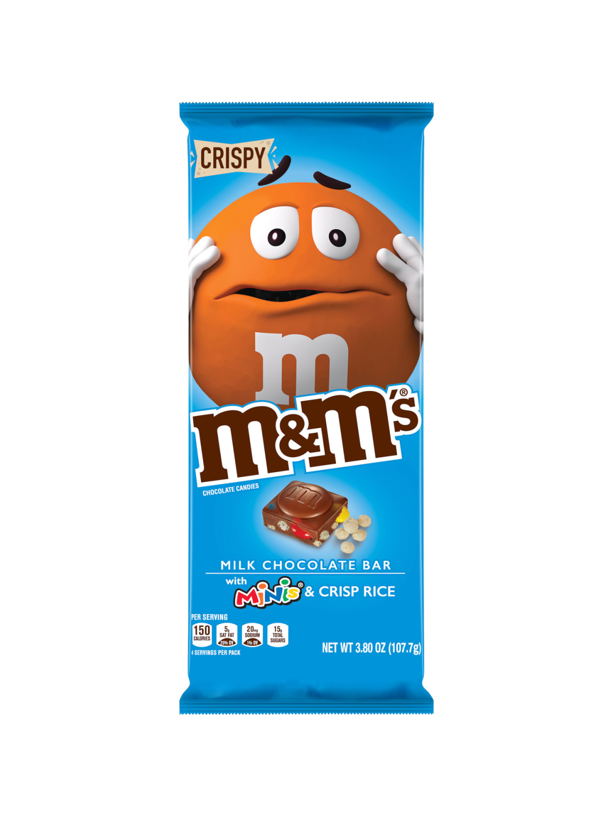 Mandms Chocolate Bars Milk Chocolate With Mandms Minis And Crisp Rice 3 8 Oz Case Of 12 Bars Office Depot
