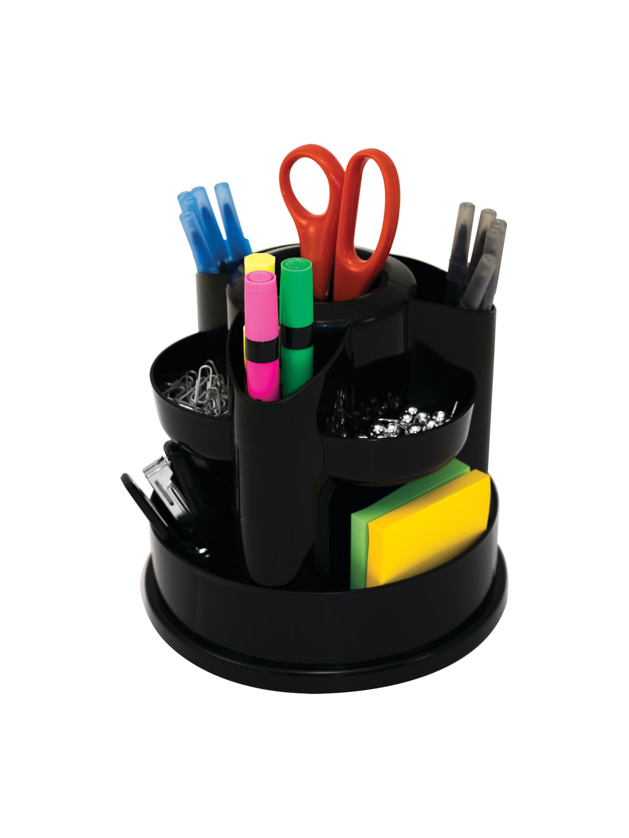 Innovative Storage Designs Desktop Organizer 10 Compartments Black Office Depot