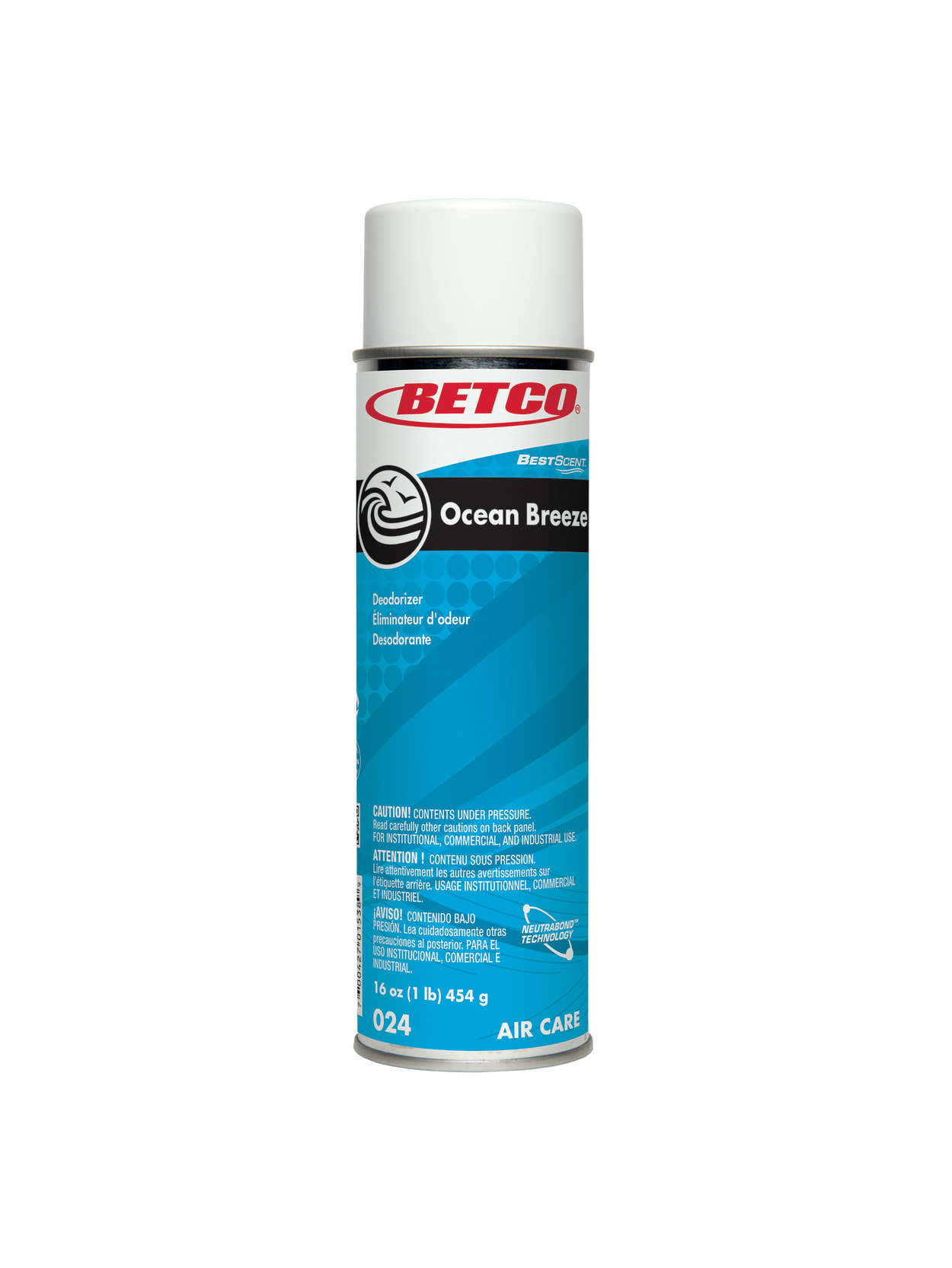 Betco Bestscent Aerosol Odor Eliminator Spray Ocean Breeze 16 Oz Pack Of 12 Office Depot