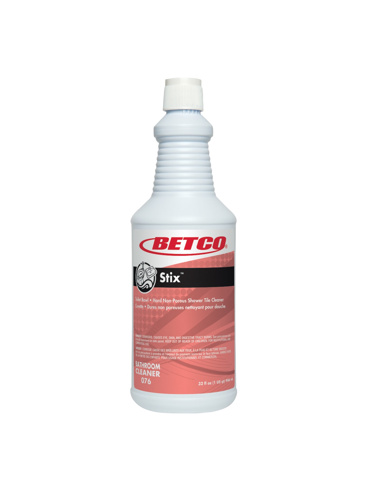 Betco Stix Bathroom Cleaner Cherry Almond Scent 1 Quart Pack Of 12