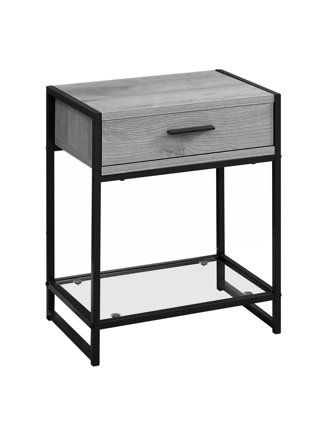 black metal lamp table