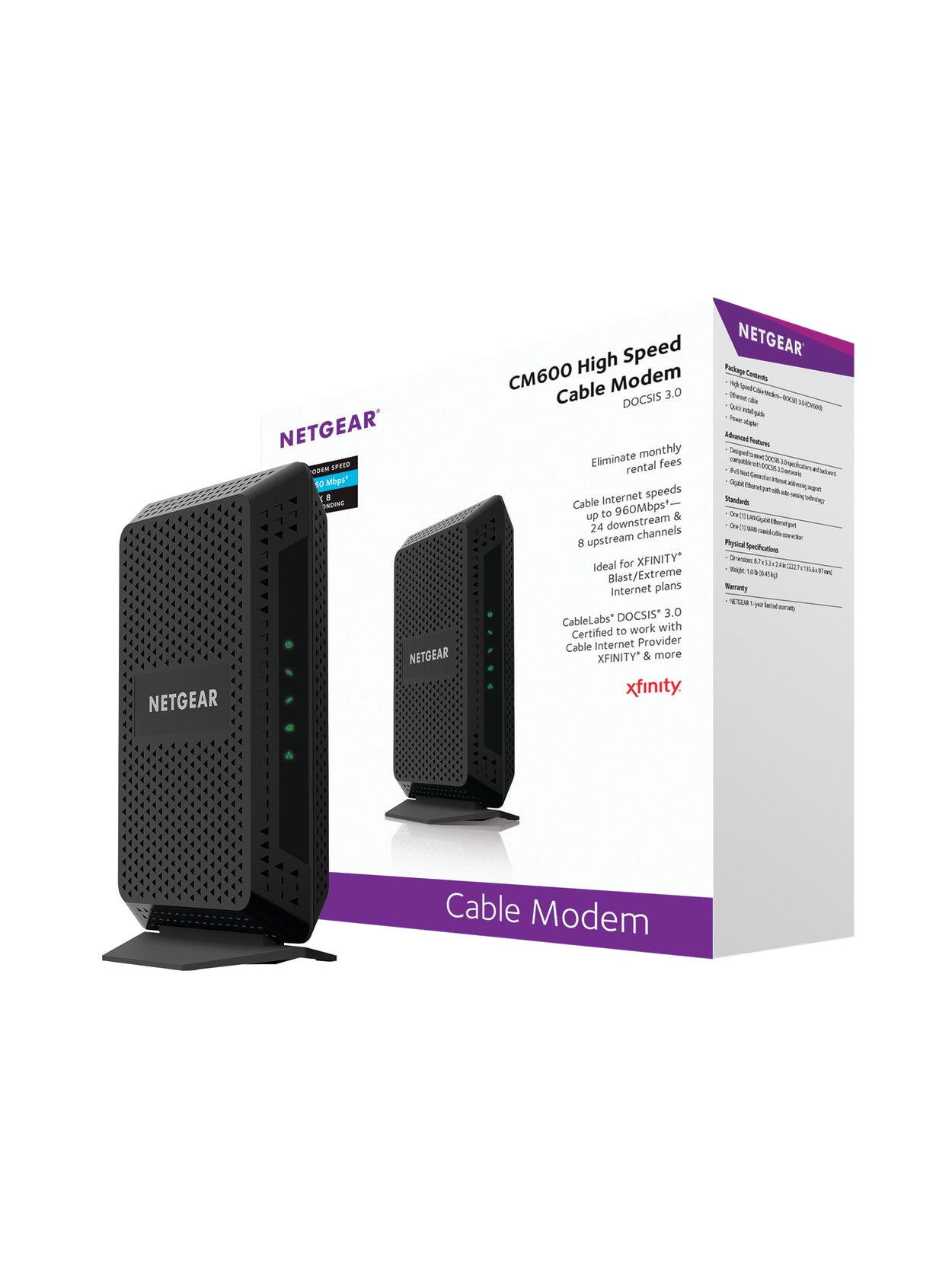 Cm600 Docsis 3 0 Hi Spd Cble Modem Blk Office Depot