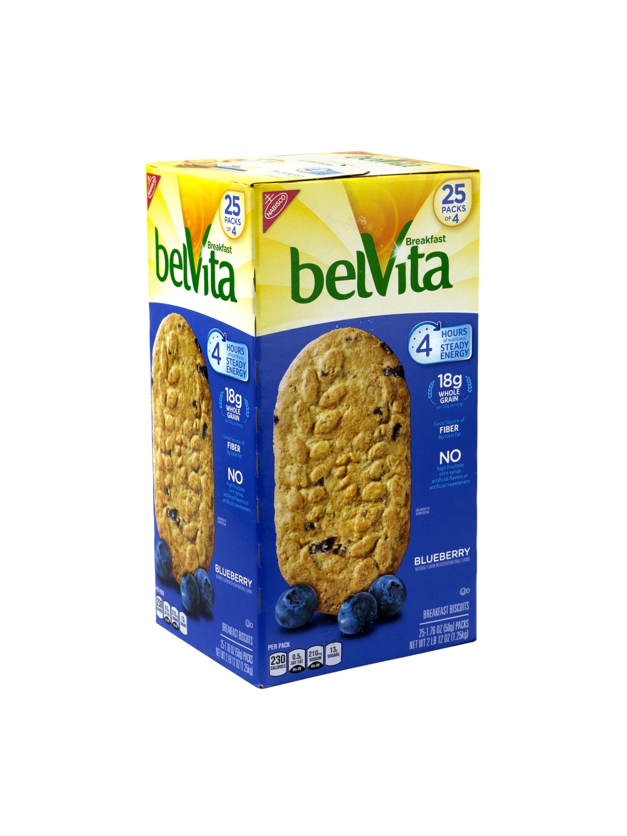 BELVITA Breakfast Biscuits Blueberry 4 Packs 25 Count - Office Depot
