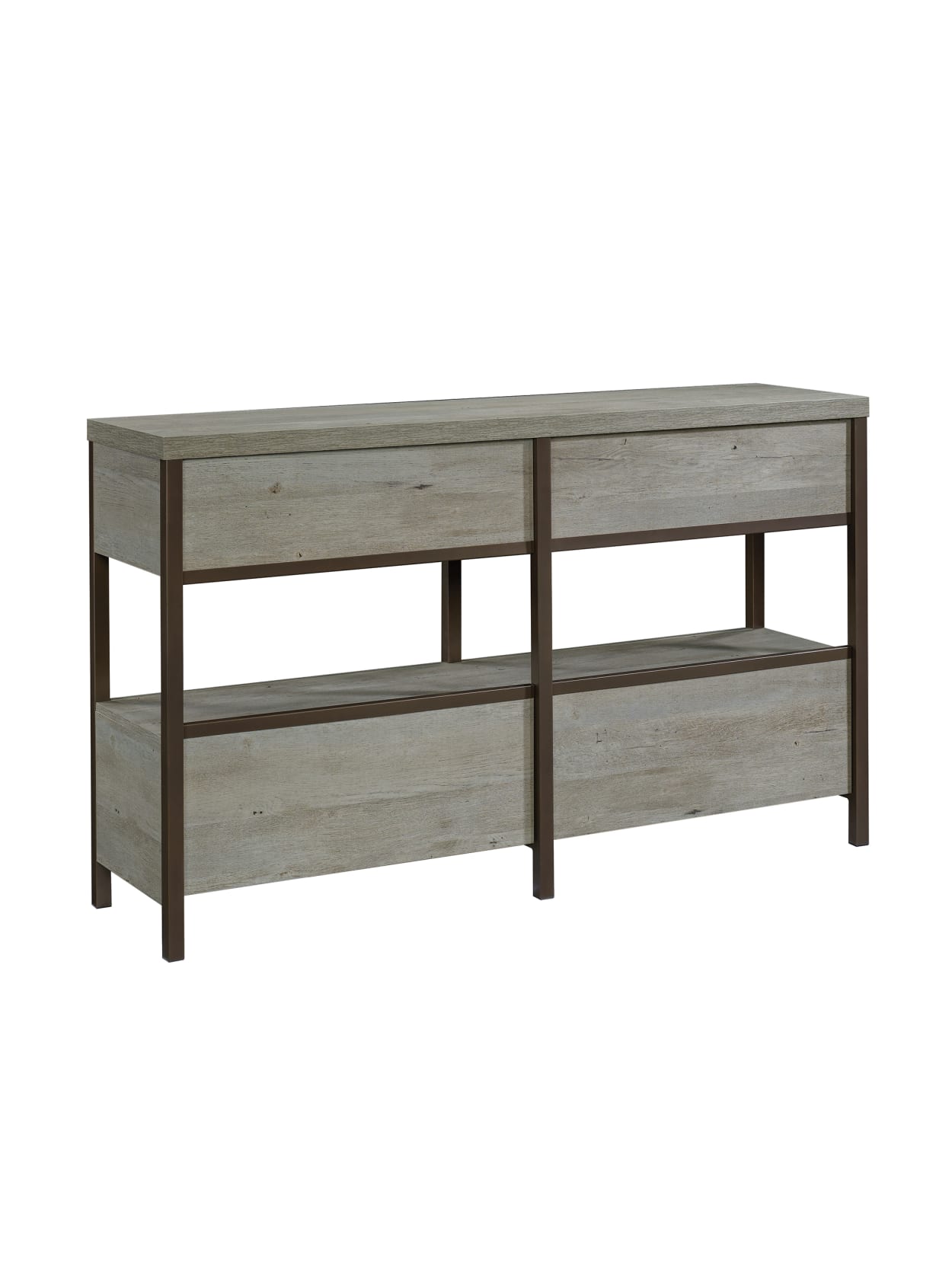 Sauder Manhattan Gate Credenza With Vanishing Drawers For 60 Tvs Mystic Oak Office Depot In 1934, erie sauder started a woodworking business in a barn behind his home in archbold, ohio. sauder
