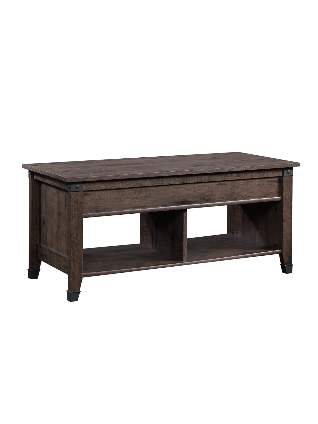 Sauder Carson Forge Lift Top Coffee Table Rectangle Coffee Oak Office Depot