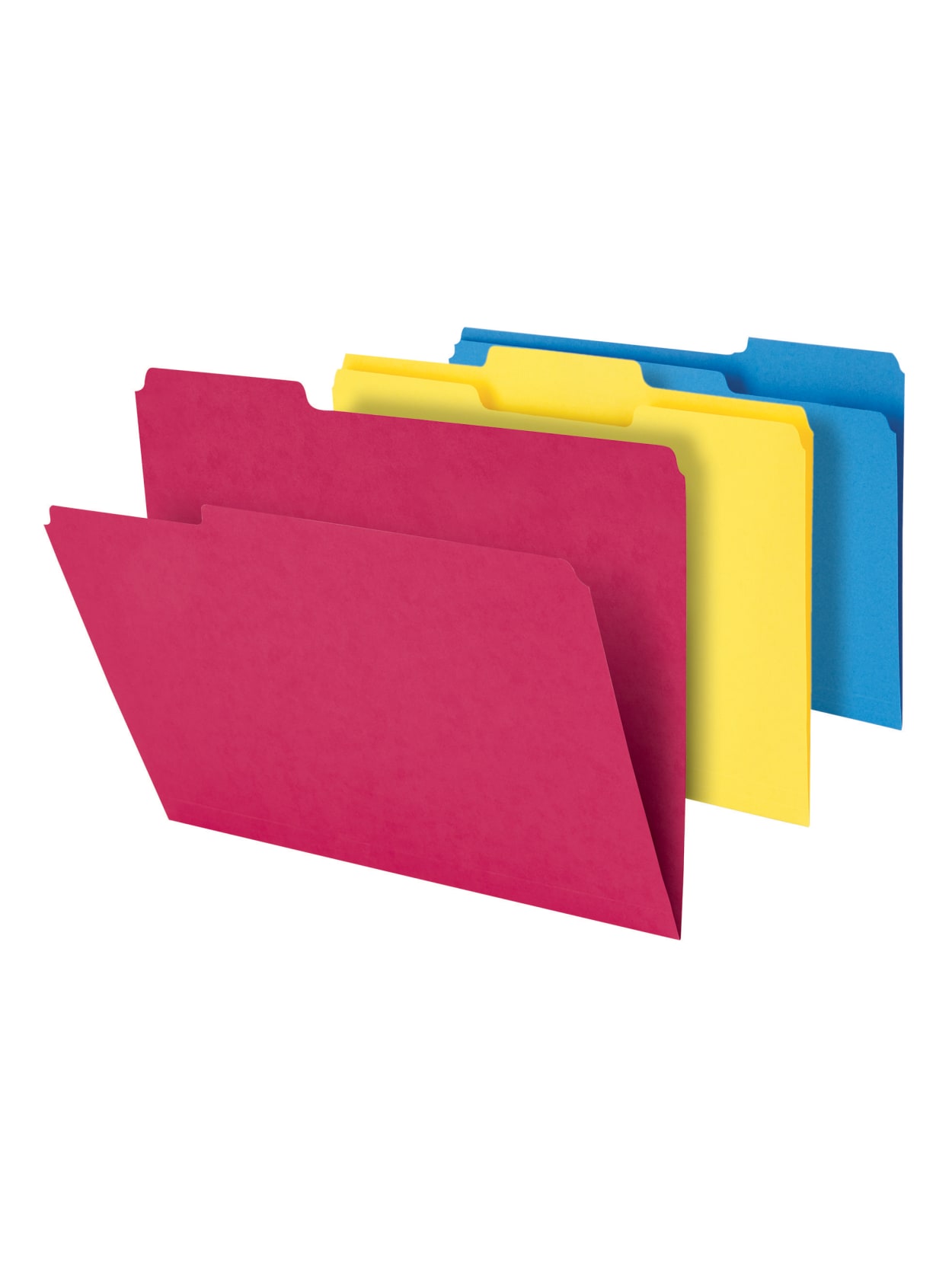 Office Depot Heavy Duty Top Tab File Folders 34 Expansion 8 12 X 11 Letter Size Assorted Pack Of 18 Folders Office Depot
