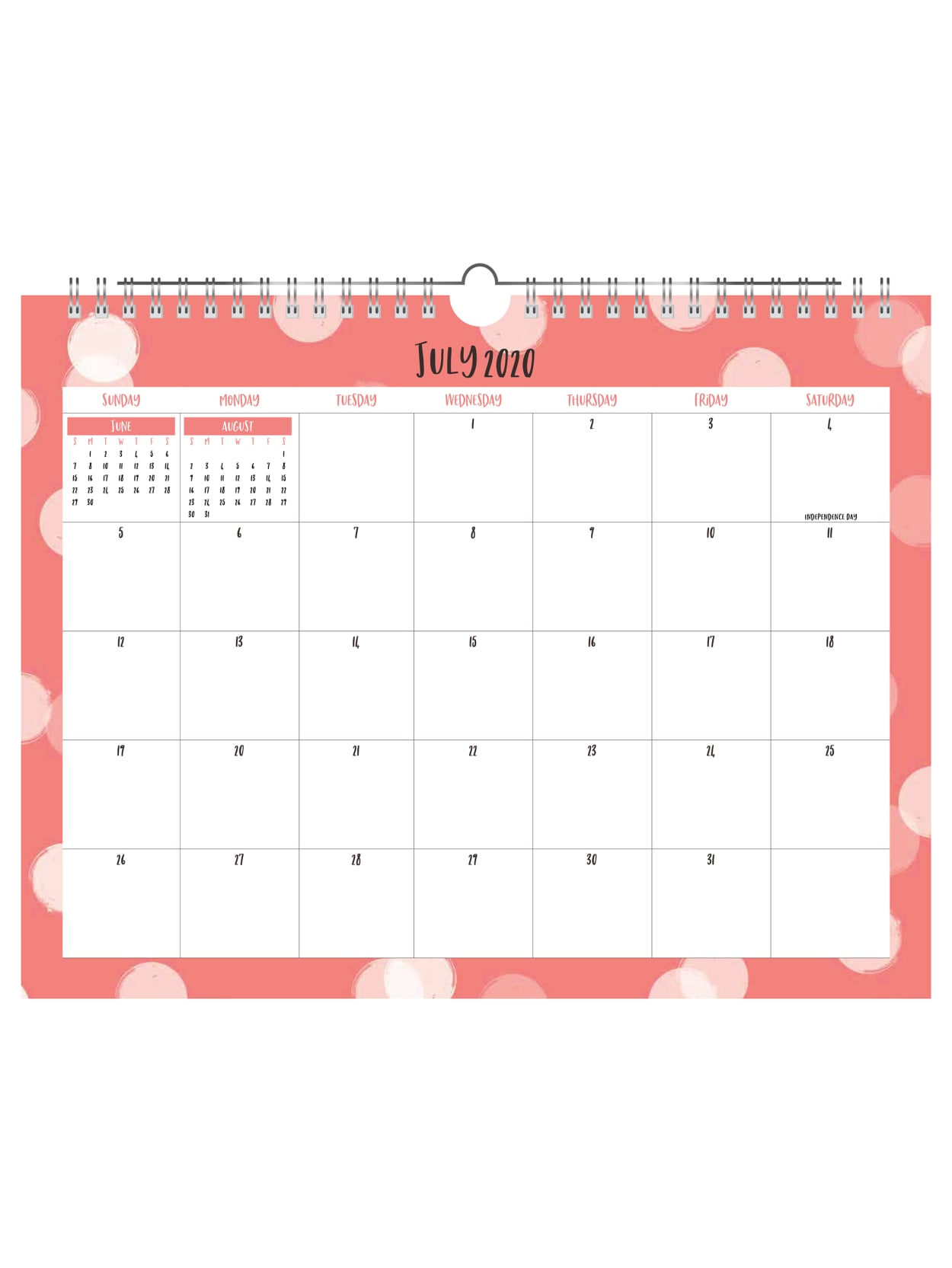 Office Depot Calendar Wellness July June Office Depot