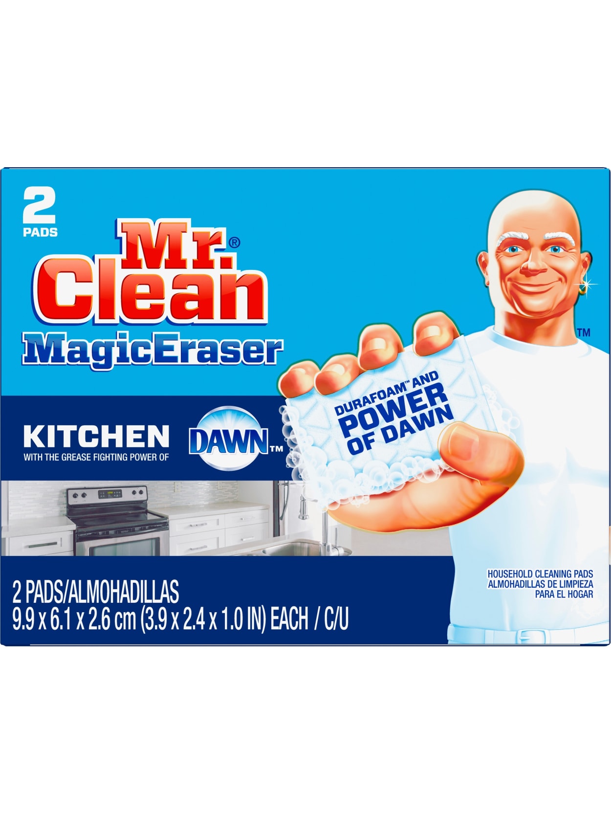 Mr Clean Procter And Gamble Magic Eraser Kitchen Scrubber 2 40
