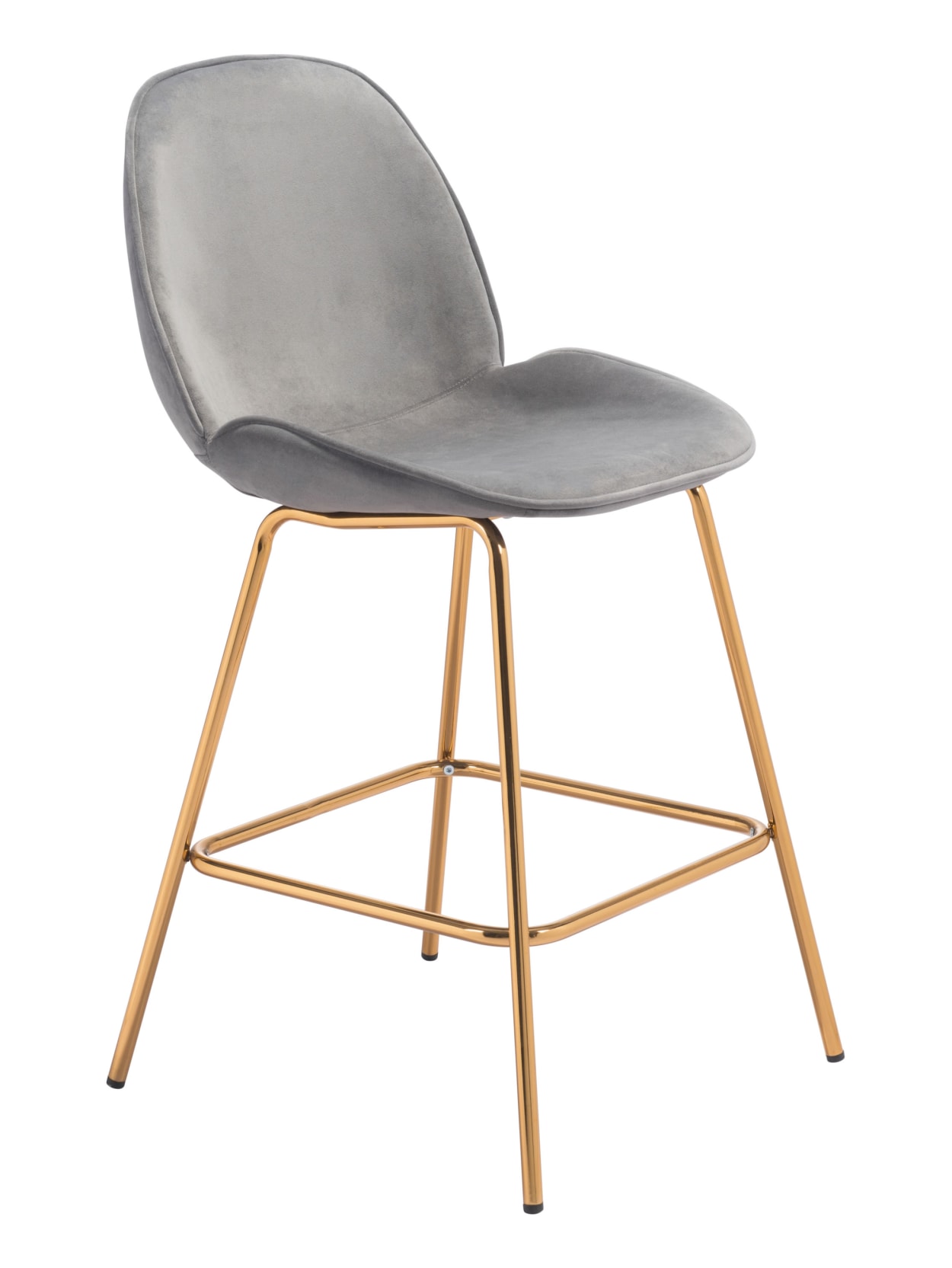 Zuo Siena Counter Chairs Graygold 2pk Office Depot