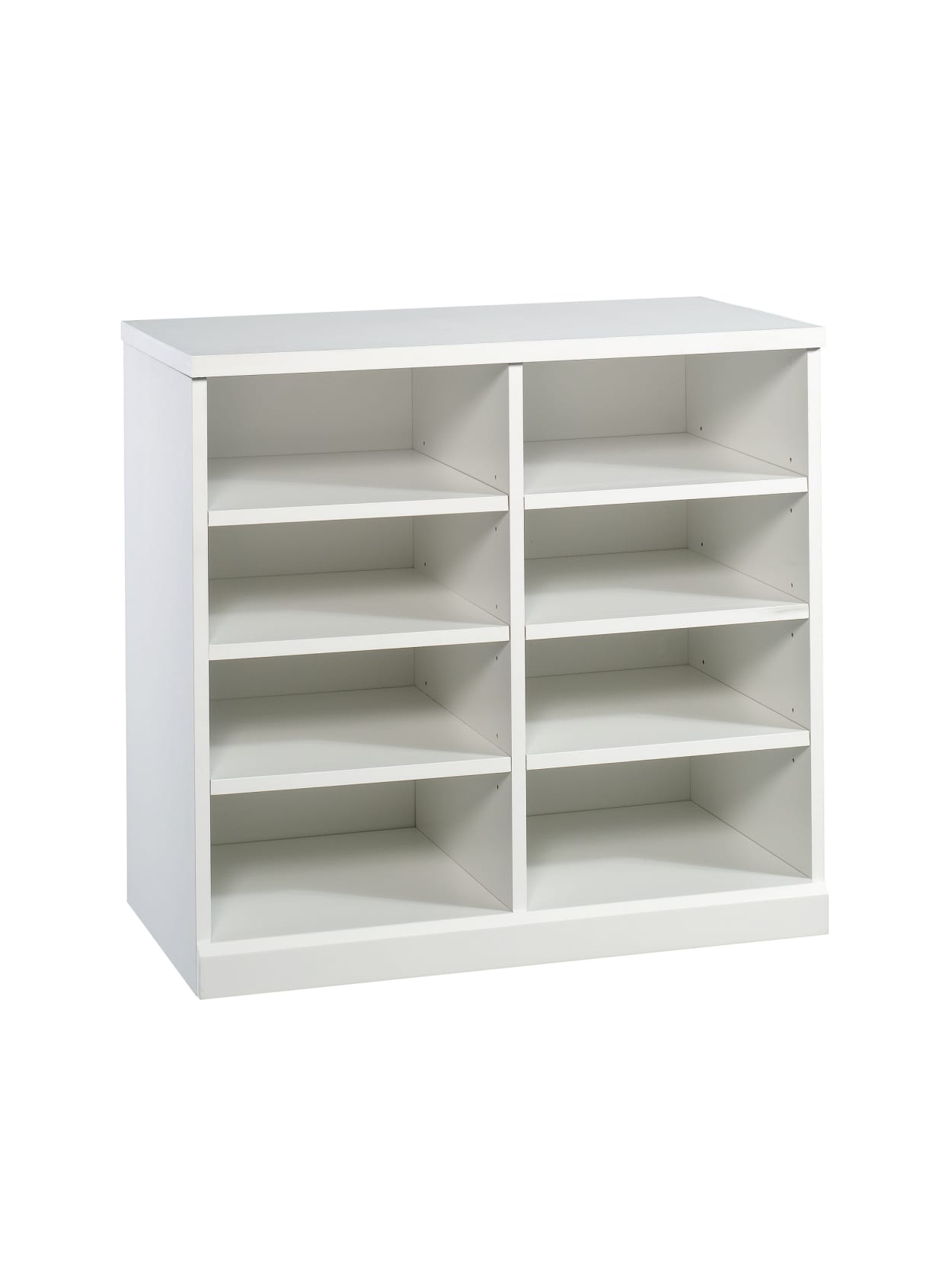 Sauder Craft Pro Series Open Storage Cabinet 8 Shelves White Office Depot