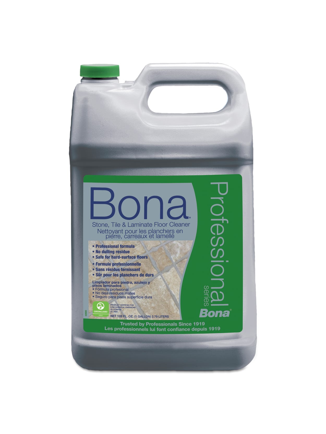 Bona Stone Tile And Laminate Floor Cleaner Fresh Scent 128 Oz Refill Bottle Office Depot