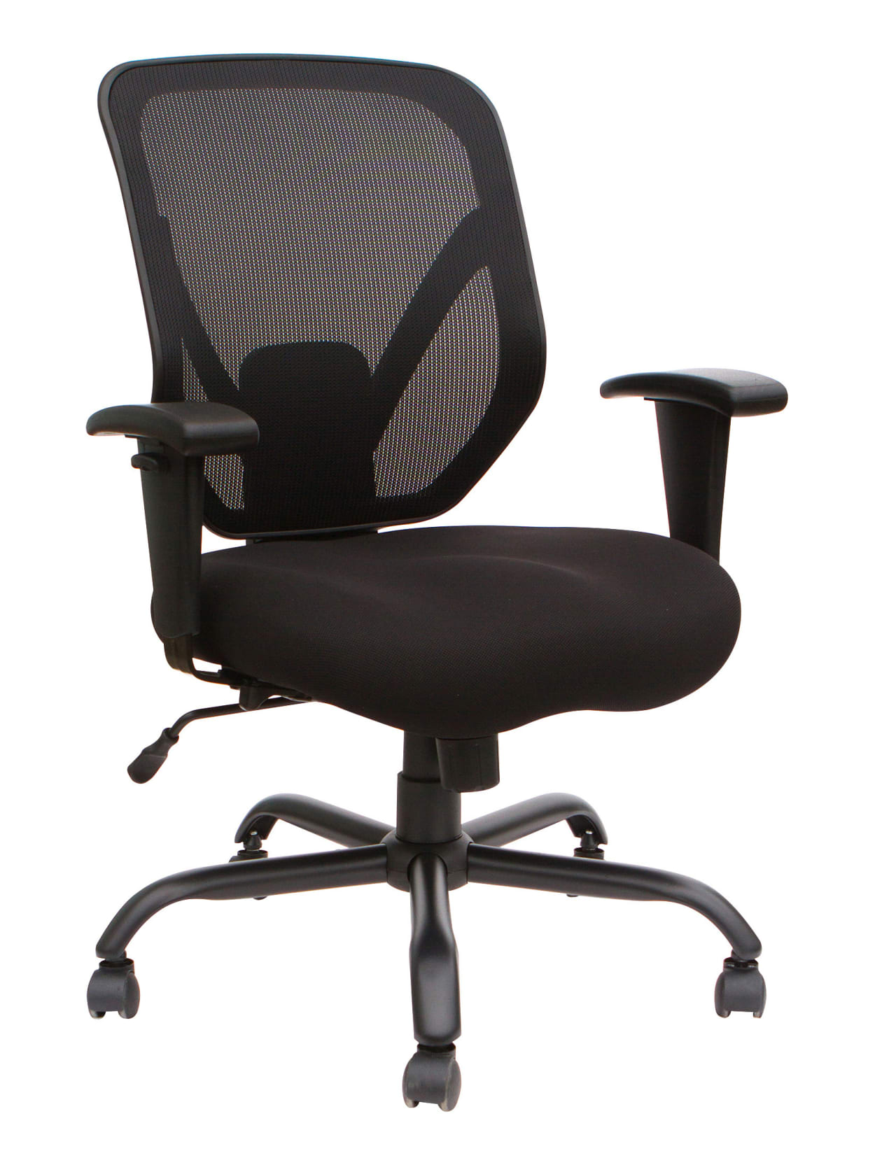 lorell soho big and tall mesh chair black  office depot