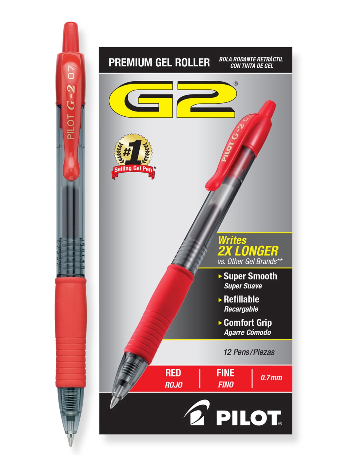 red ink gel pens