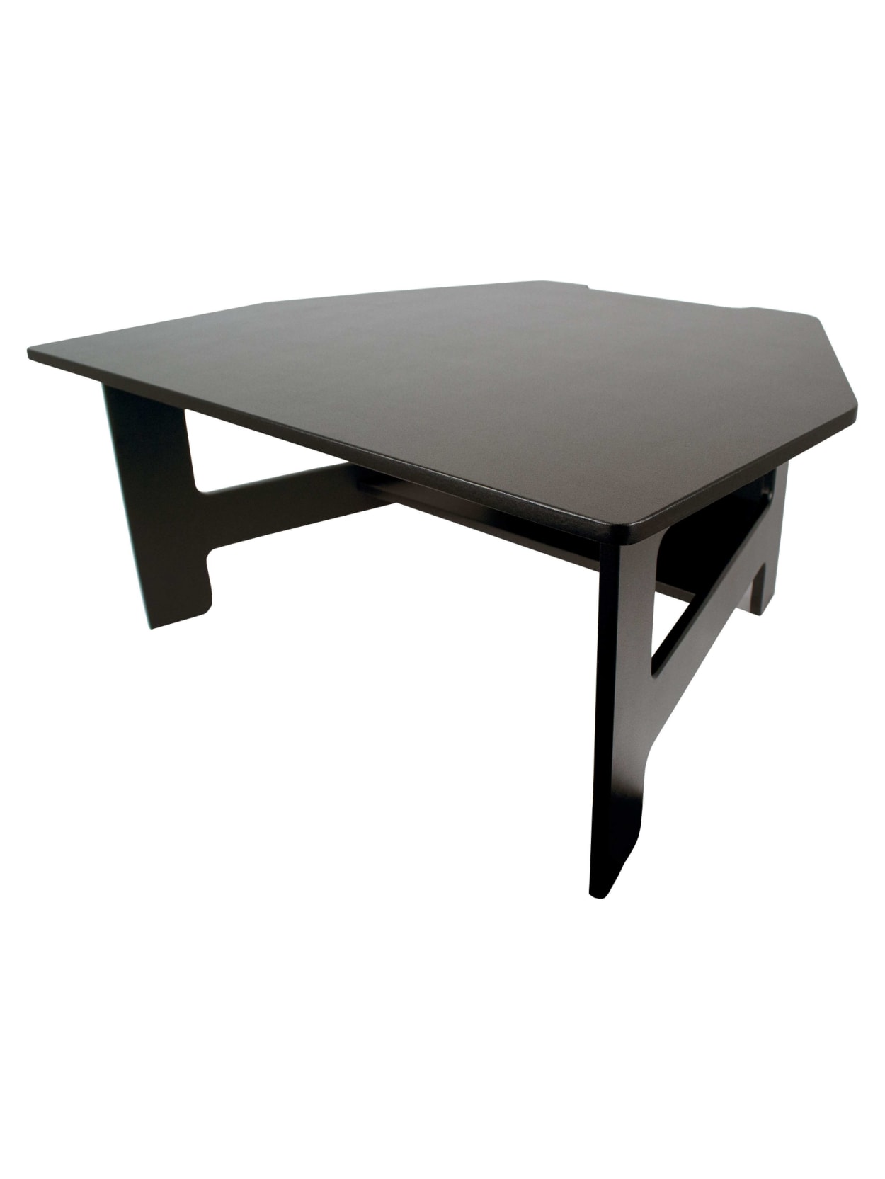 Victor High Rise Dc100 Adjustable Standing Desk Converter Black Office Depot