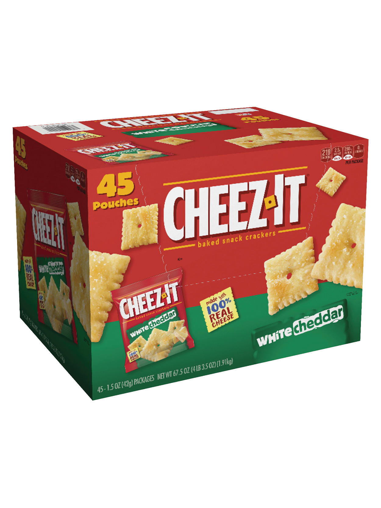 Keebler White Cheddar Cheez It Crackers Box Of 45 Office Depot