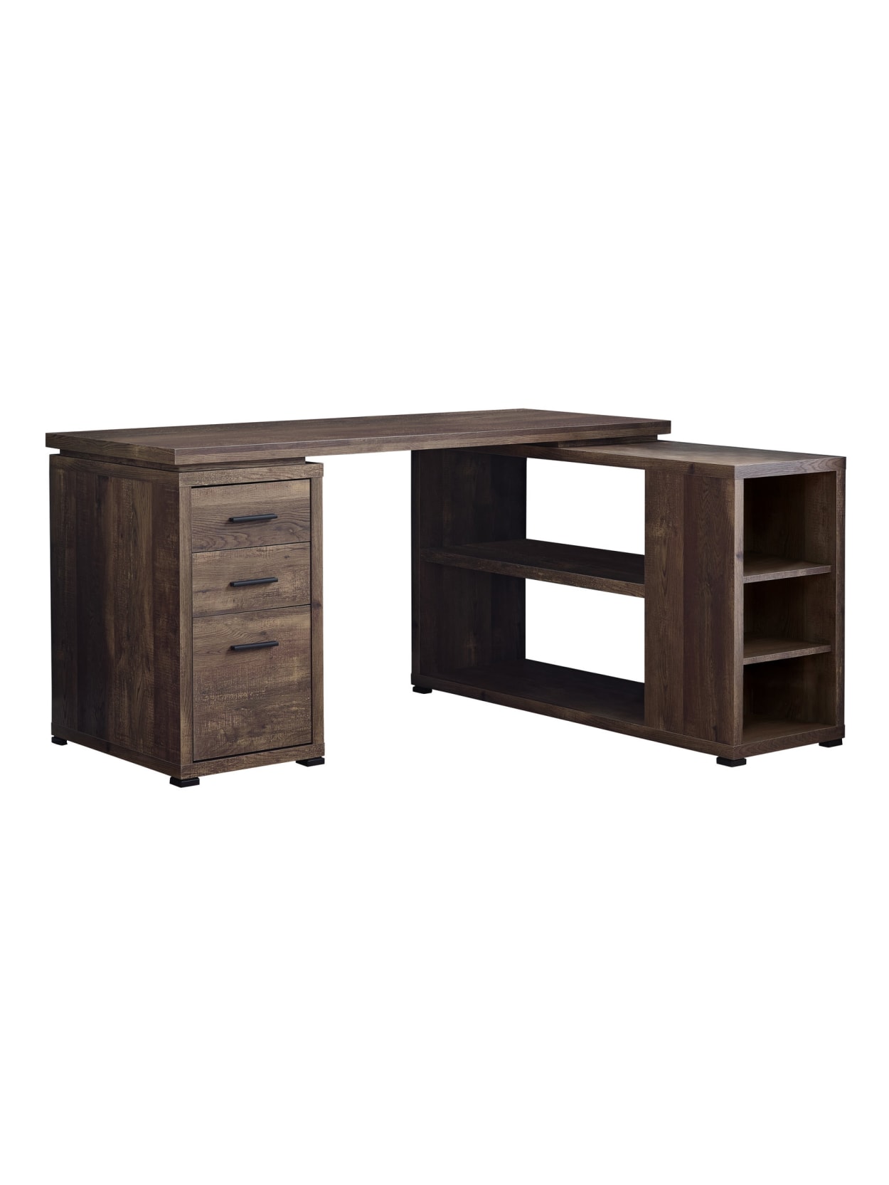 Monarch Specialties L Shaped Computer Desk With Bookshelf Brown Woodgrain Office Depot Shop wayfair for fifty shaped desks liter shape desk. monarch specialties
